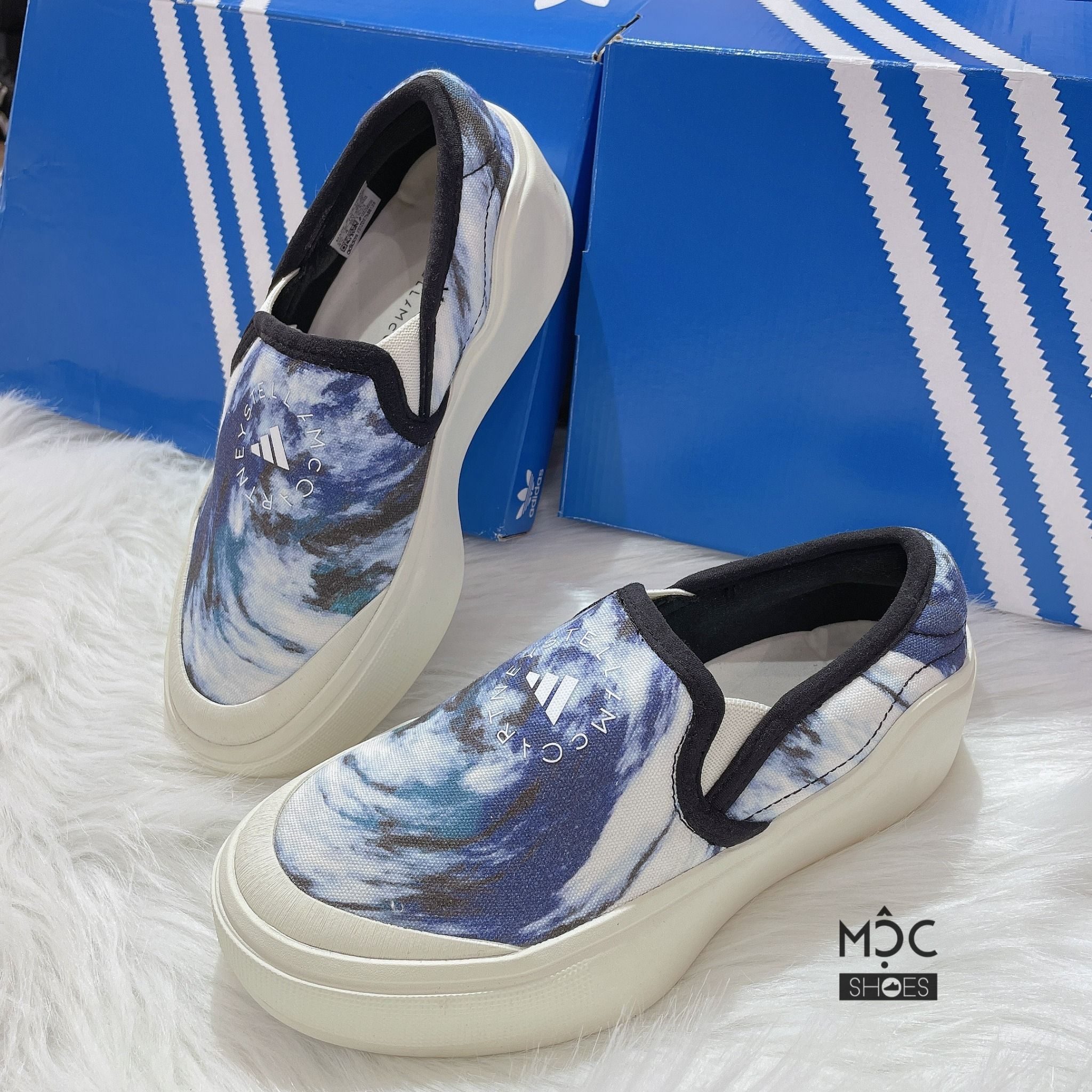 0781 - HÀNG CHÍNH HÃNG - GIÀY ADIDAS SLIP ON X STELLA McCARTNEY 'SKY GALAXY' MÀU TÍM 2022 - *PURPLE* - CODE: IG7076