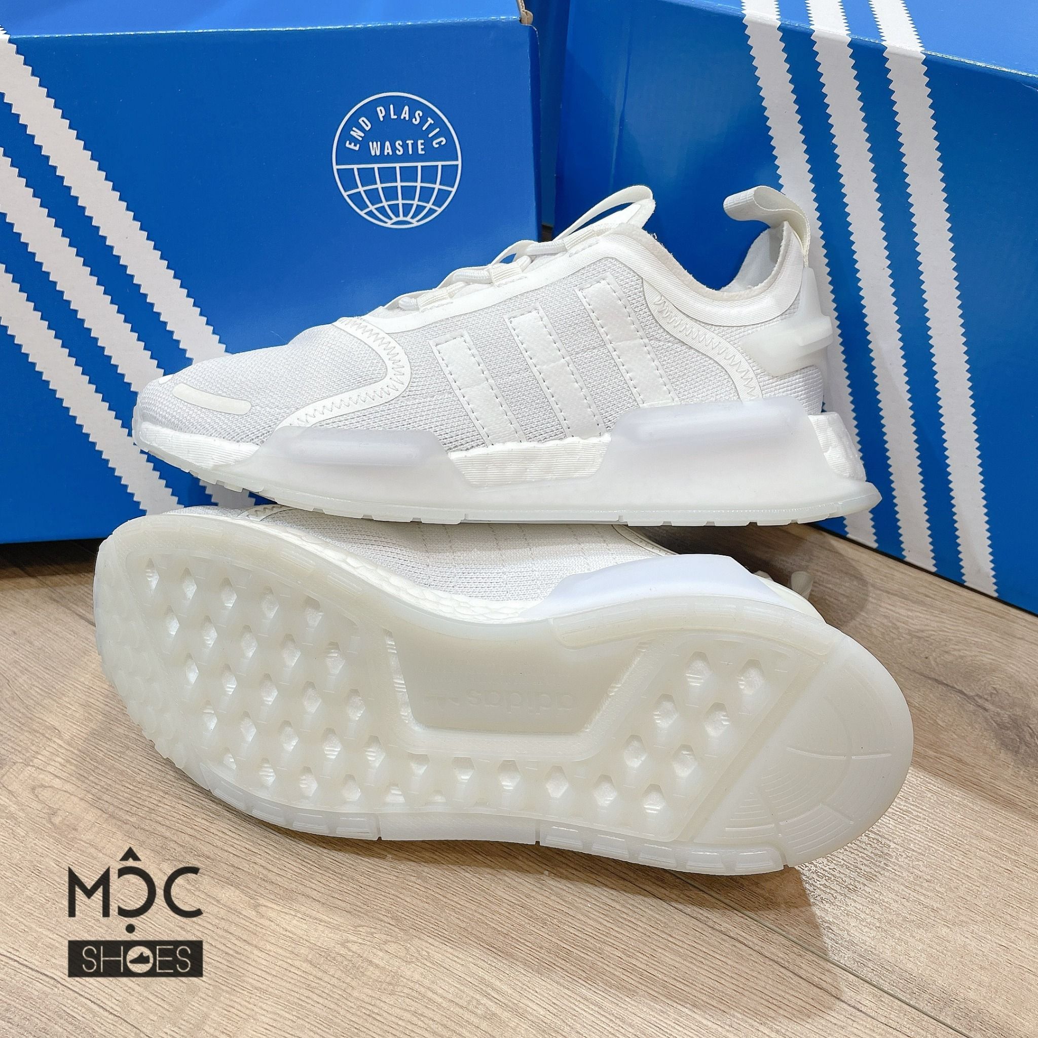 0780 - HÀNG CHÍNH HÃNG - GIÀY ADIDAS NMD R1 V3 MÀU TRẮNG 2022 - *WHITE*