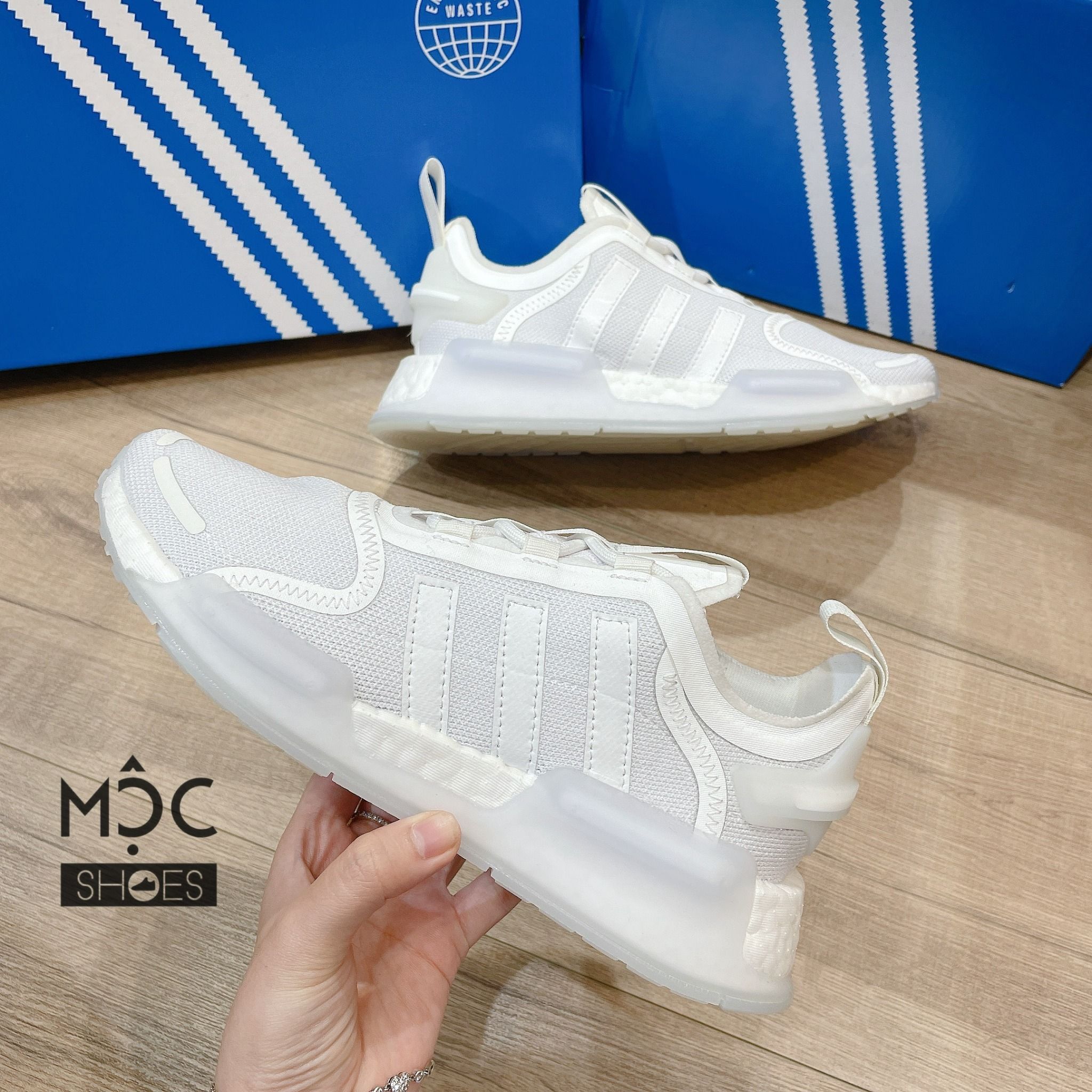 0780 - HÀNG CHÍNH HÃNG - GIÀY ADIDAS NMD R1 V3 MÀU TRẮNG 2022 - *WHITE*