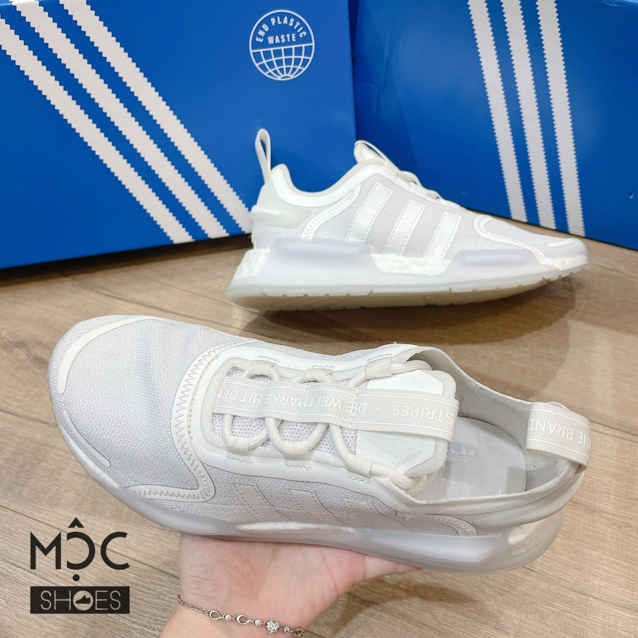 0780 - HÀNG CHÍNH HÃNG - GIÀY ADIDAS NMD R1 V3 MÀU TRẮNG 2022 - *WHITE*