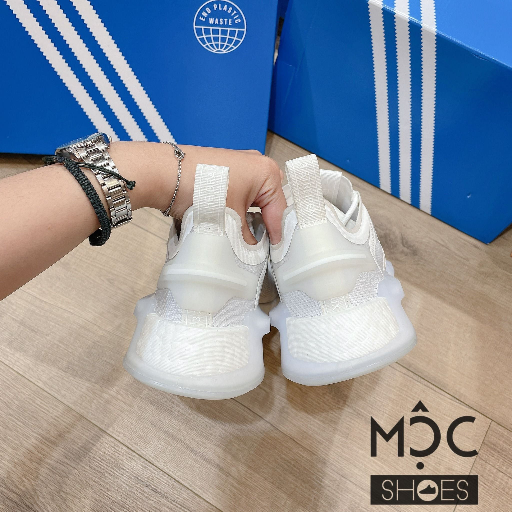 0780 - HÀNG CHÍNH HÃNG - GIÀY ADIDAS NMD R1 V3 MÀU TRẮNG 2022 - *WHITE*