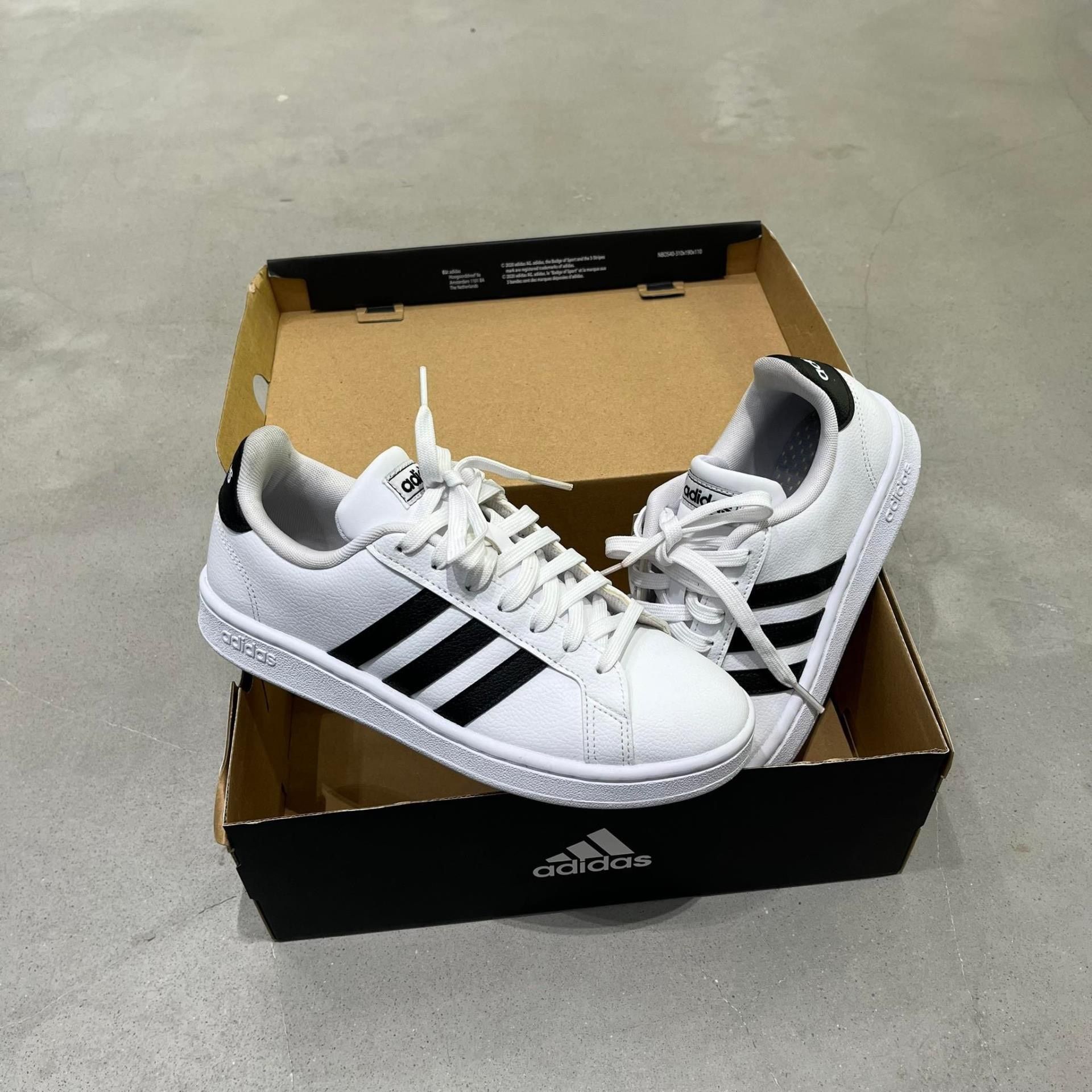 0793 - HÀNG CHÍNH HÃNG - GIÀY ADIDAS GRAND COURT MÀU TRẮNG SỌC ĐEN PANDA NAM - *WHITE/BLACK* - CODE: F36392