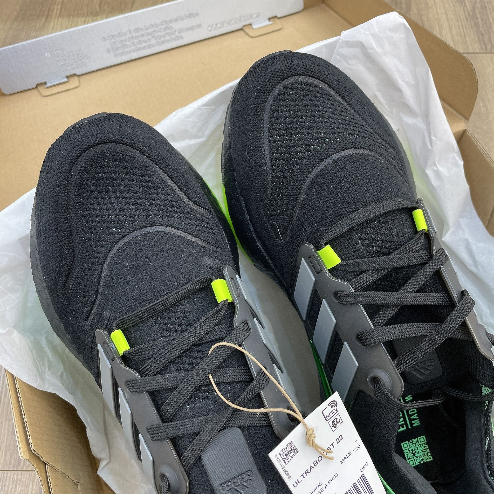 0798 - HÀNG CHÍNH HÃNG - GIÀY ADIDAS ULTRABOOST 22 ' IRON METALLIC' - *BLACK/GREEN* - CODE: FY0836