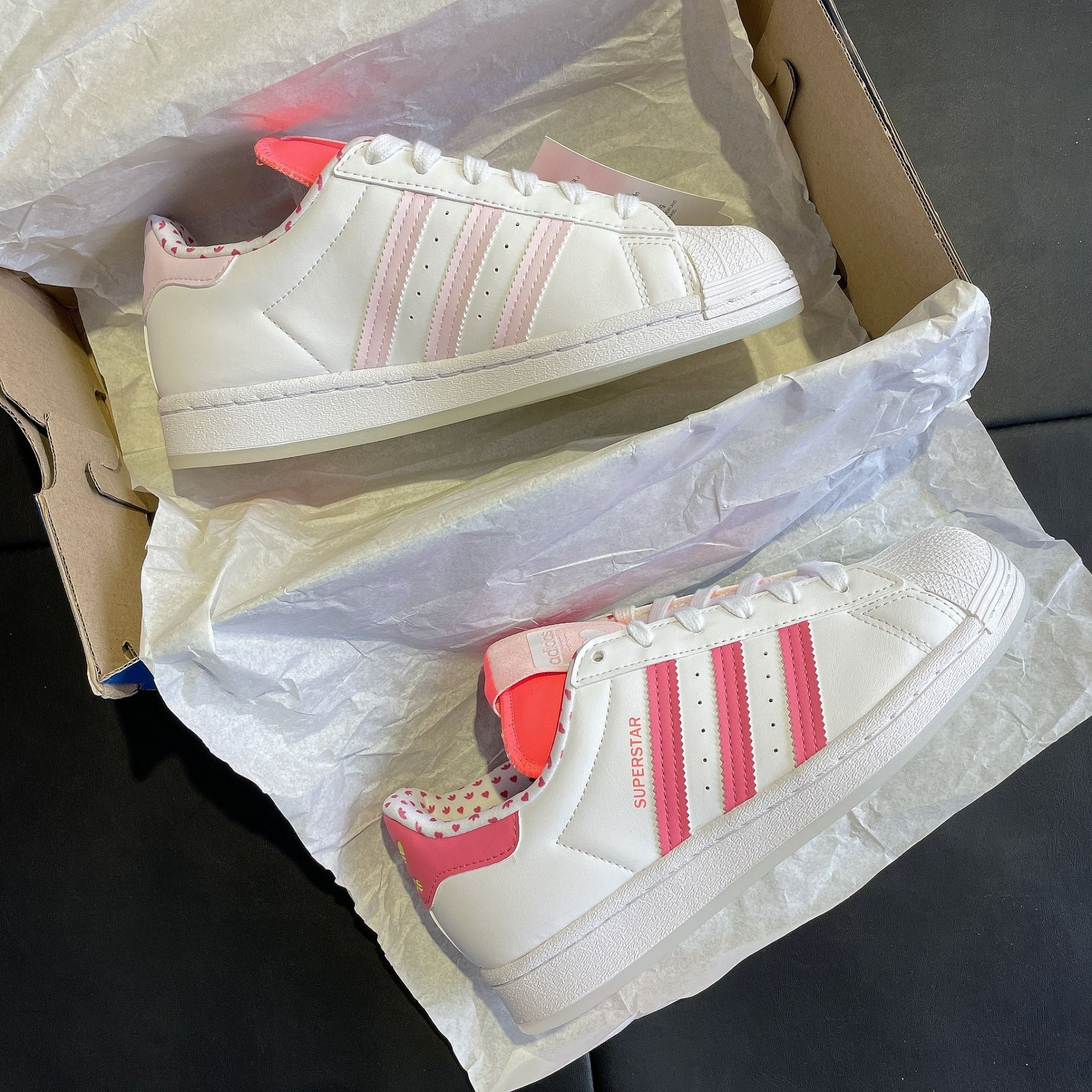 0802 - HÀNG CHÍNH HÃNG - GIÀY ADIDAS SUPERSTAR GOLD TEM VÀNG - *WHITE/GOLD LOGO* - 2021** - Code: EG4958