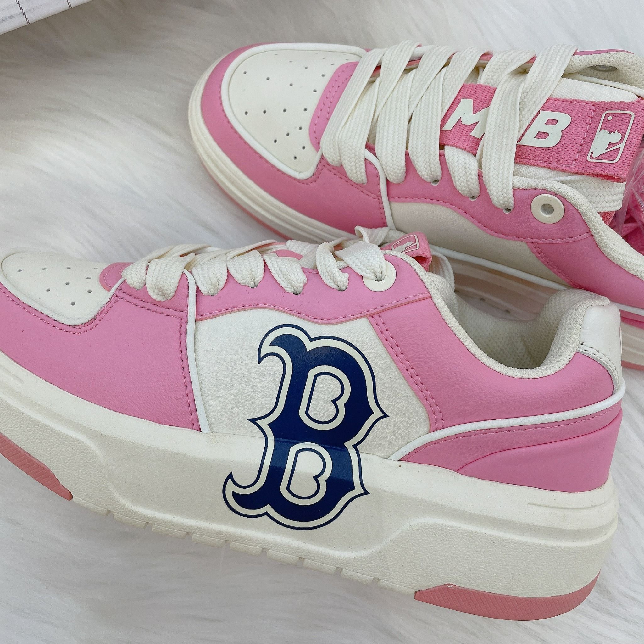0822 - HÀNG CHÍNH HÃNG - GIÀY MLB CHUNKY LINER MÀU HỒNG PINK 2023 *PINK* - CODE: 3ASXCLB3N