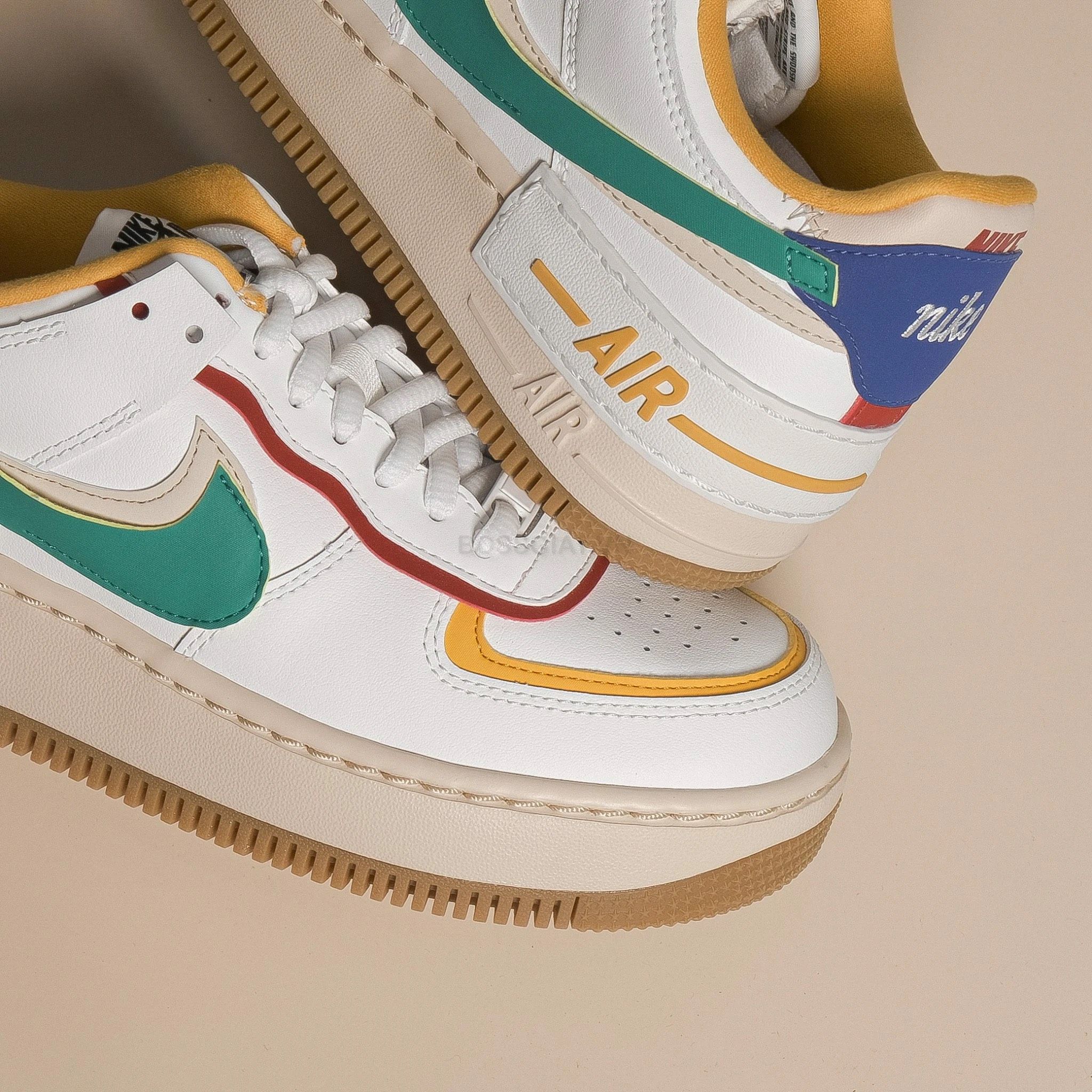 0827 - HÀNG CHÍNH HÃNG - GIÀY NIKE AIR FORCE 1 SHADOW ‘MULTI COLOR’ MÀU VÀNG VINTAGE - CODE: CI0919-118