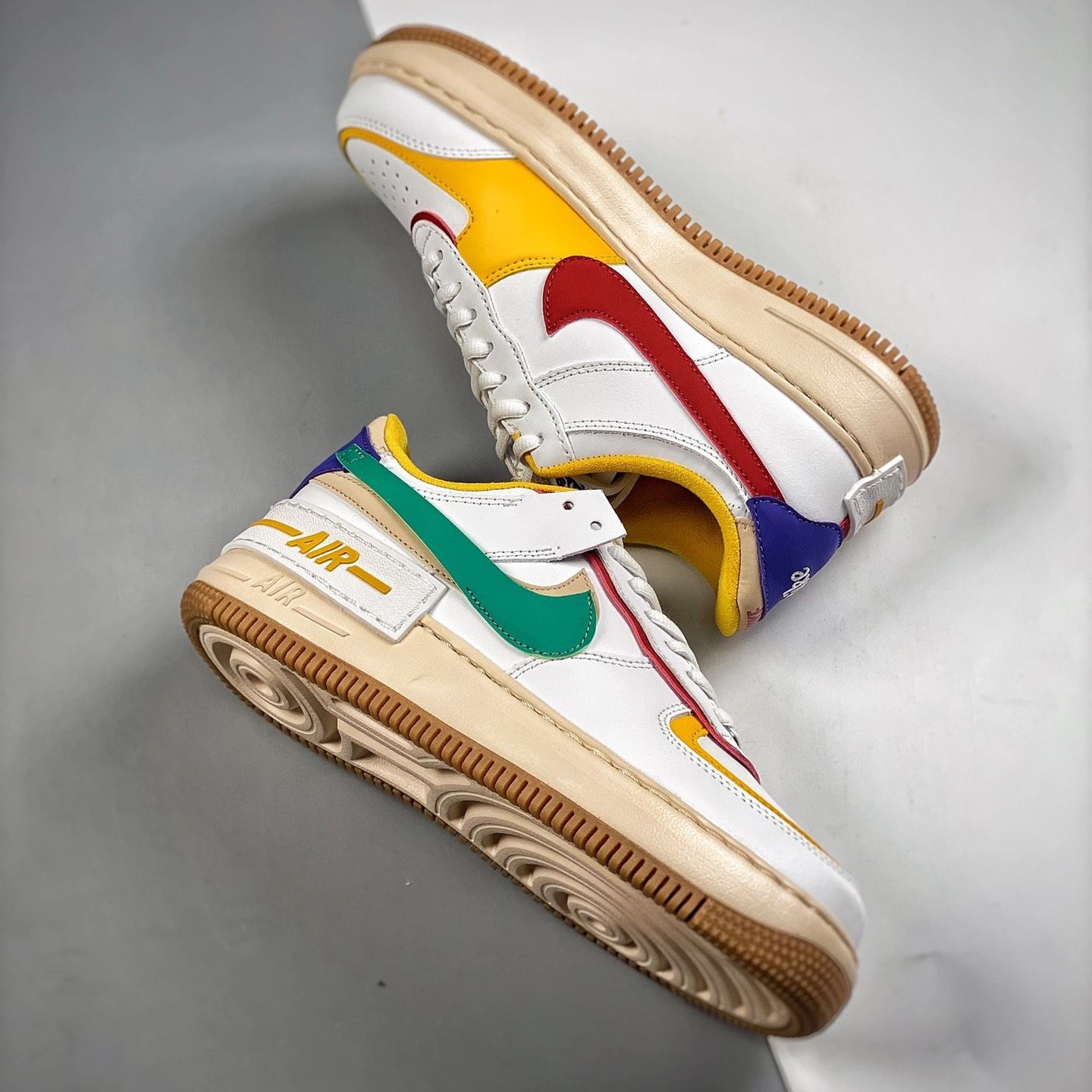0827 - HÀNG CHÍNH HÃNG - GIÀY NIKE AIR FORCE 1 SHADOW ‘MULTI COLOR’ MÀU VÀNG VINTAGE - CODE: CI0919-118