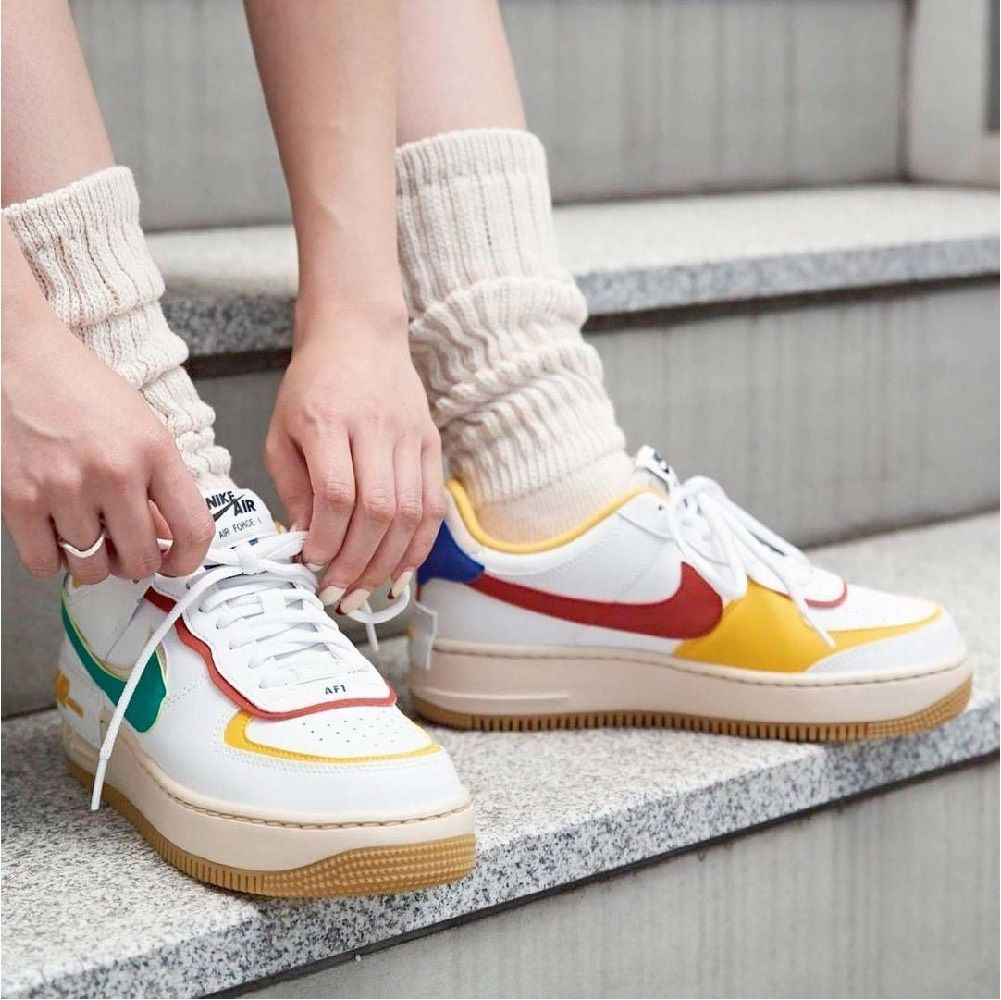 0827 - HÀNG CHÍNH HÃNG - GIÀY NIKE AIR FORCE 1 SHADOW ‘MULTI COLOR’ MÀU VÀNG VINTAGE - CODE: CI0919-118