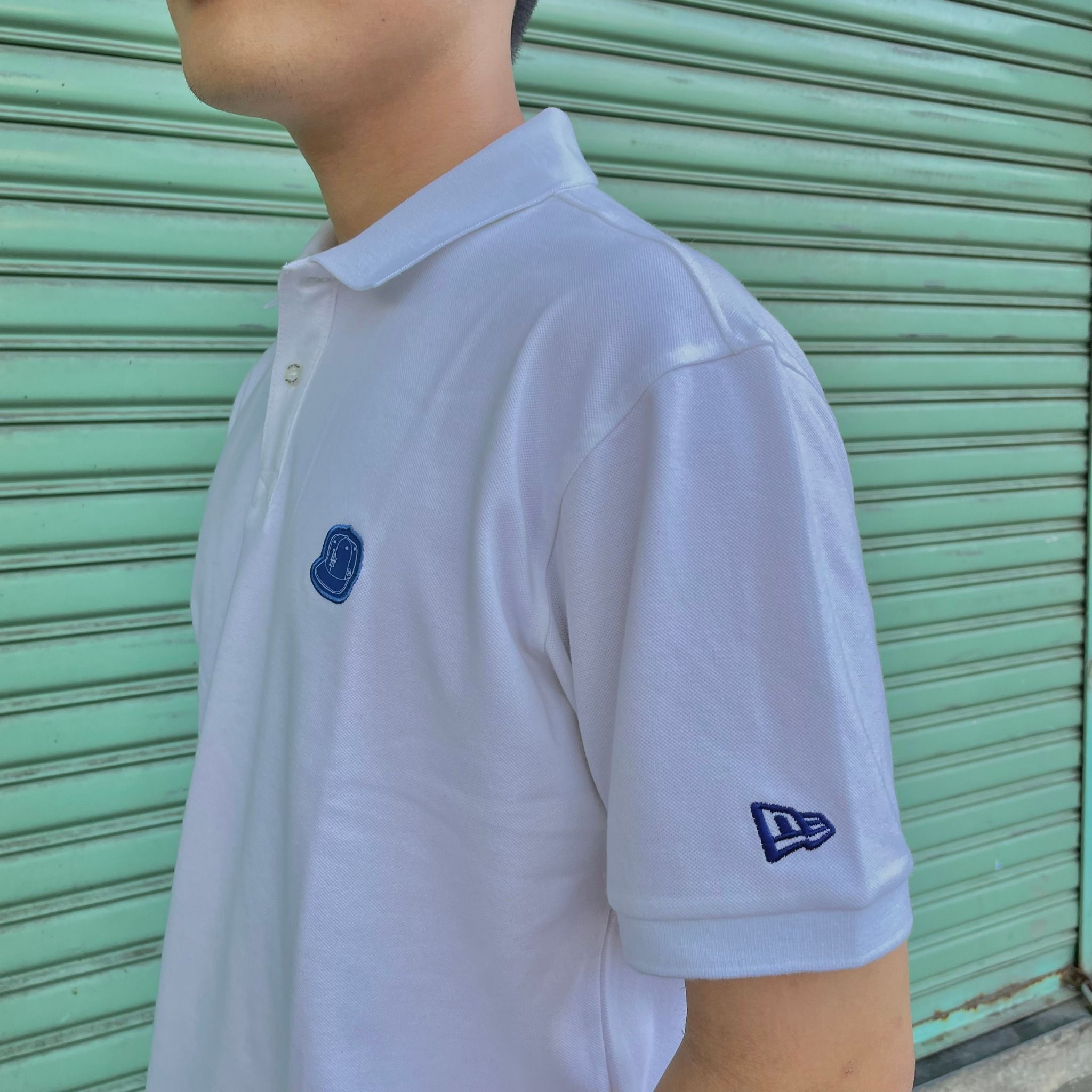 0833 - HÀNG CHÍNH HÃNG - ÁO POLO NEW ERA LOGO NÓN *MÀU TRẮNG* - CODE: 13113670