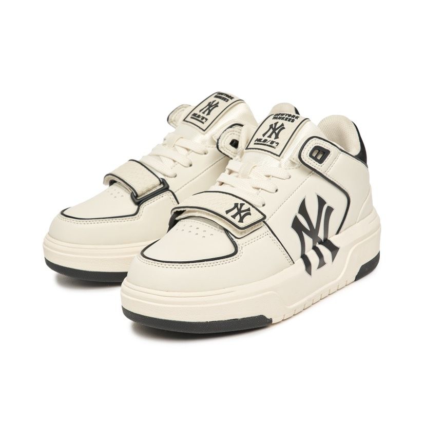 0835 - HÀNG CHÍNH HÃNG - GIÀY MLB CHUNKY LINER MID MÀU OFFWHITE - *BLACK/WHITE* - CODE: 3ASXLMB3N-50BKS