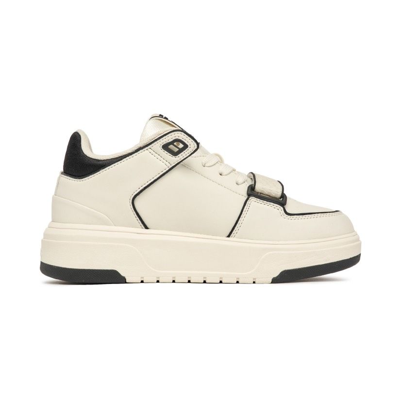 0835 - HÀNG CHÍNH HÃNG - GIÀY MLB CHUNKY LINER MID MÀU OFFWHITE - *BLACK/WHITE* - CODE: 3ASXLMB3N-50BKS