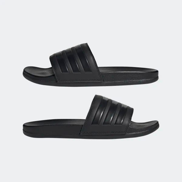 0844 - HÀNG CHÍNH HÃNG - DÉP QUAI NGANG ADIDAS CLOUDFOAM COMFORT MÀU ĐEN SỌC ĐEN BÓNG - CODE: GZ5896