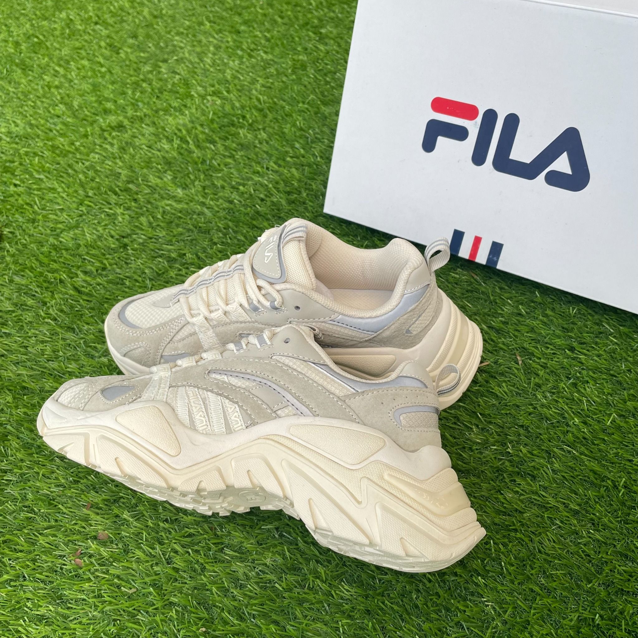 0858 - HÀNG CHÍNH HÃNG - Giày Fila Interation - BE -- *Beige* - CODE: 1JM00790 920