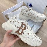  0861 - HÀNG CHÍNH HÃNG - GIÀY SNEAKER MLBSAFFIANO DIAMOND - BE NÂU - * BEGIE * Code: 3ASHMS13N 43BGS 