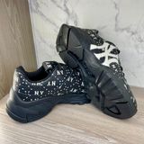  0862 - HÀNG CHÍNH HÃNG - GIÀY SNEAKER MLBSAFFIANO DIAMOND - ĐEN- * BLACK  * Code: 3ASHMS13N 