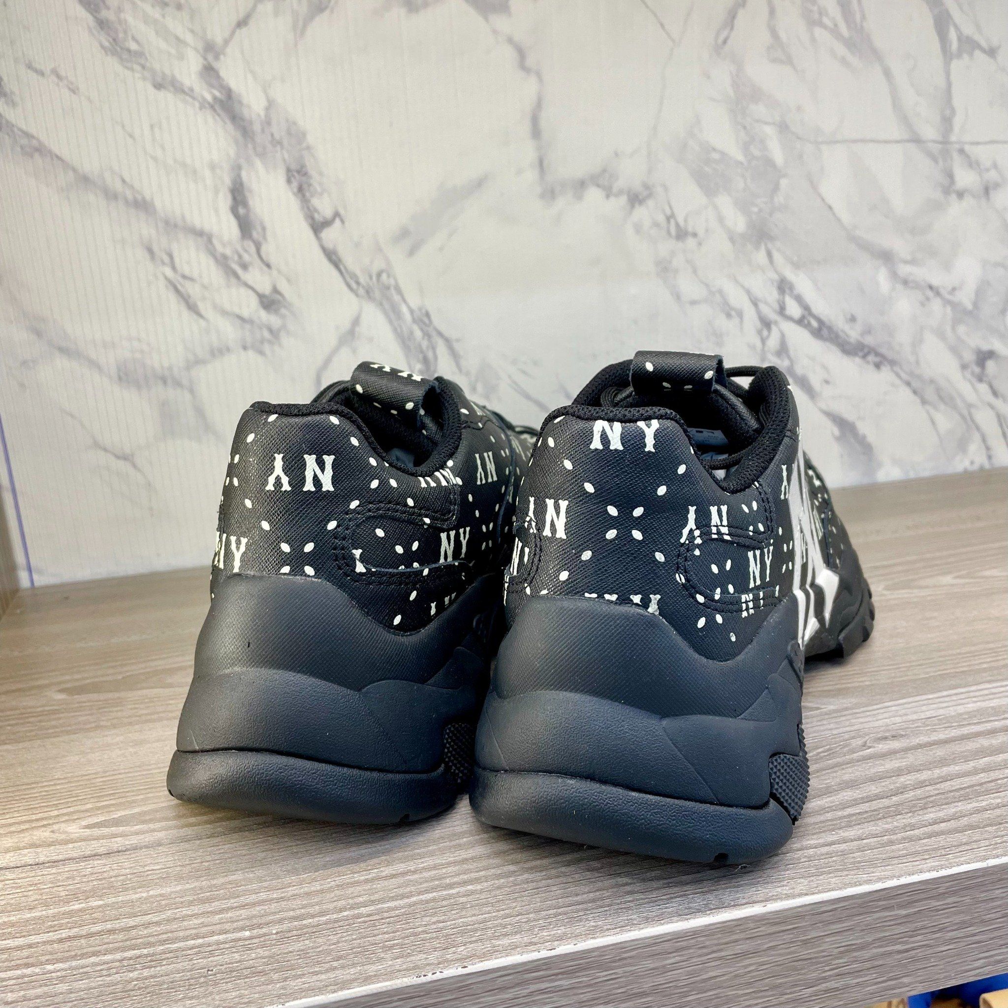 0862 - HÀNG CHÍNH HÃNG - GIÀY SNEAKER MLBSAFFIANO DIAMOND - ĐEN- * BLACK * Code: 3ASHMS13N