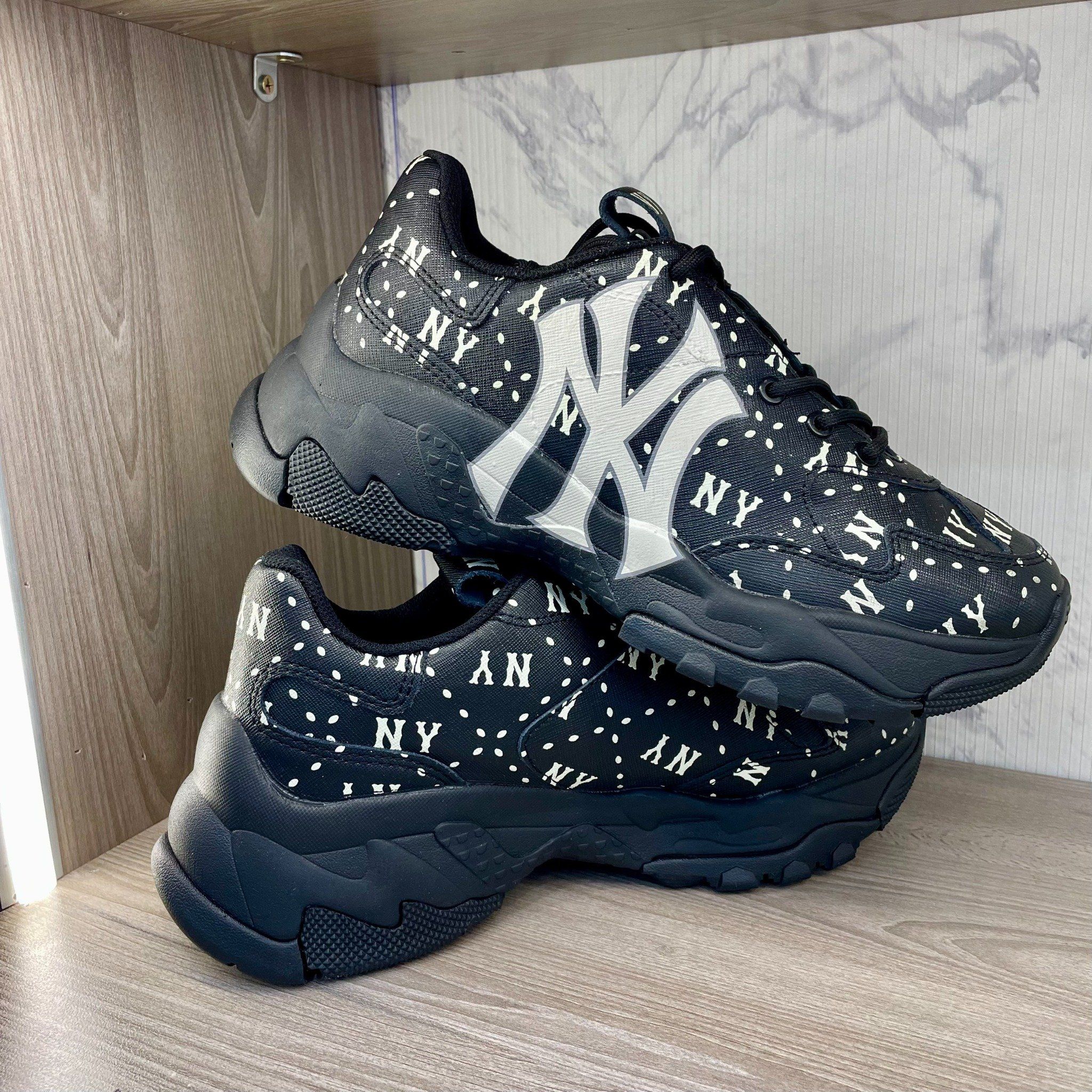  0862 - HÀNG CHÍNH HÃNG - GIÀY SNEAKER MLBSAFFIANO DIAMOND - ĐEN- * BLACK  * Code: 3ASHMS13N 