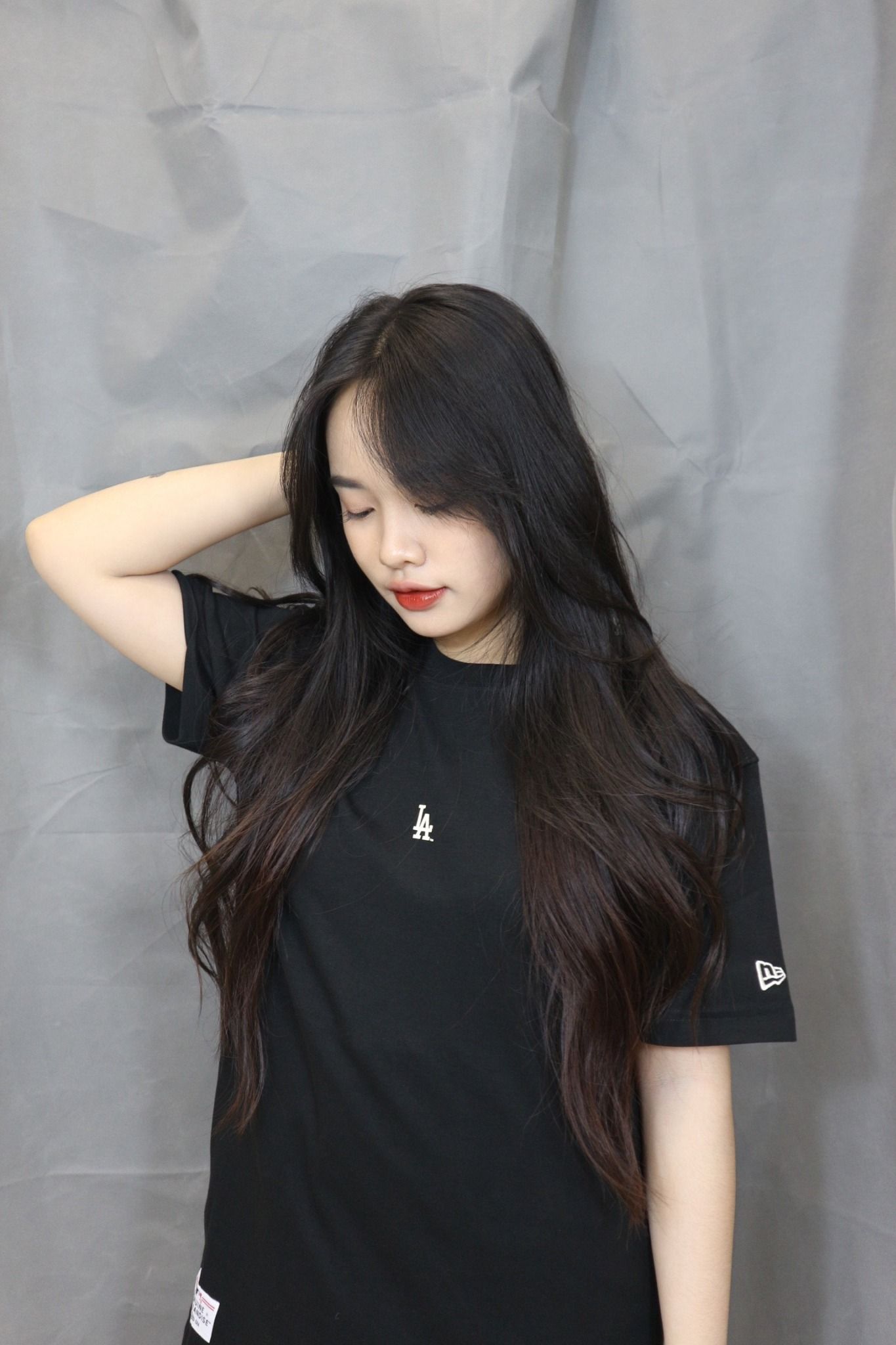 0885 - HÀNG CHÍNH HÃNG - ÁO THUN NEW ERA - LA LOGO * CHÌM ĐEN * CODE :13731452