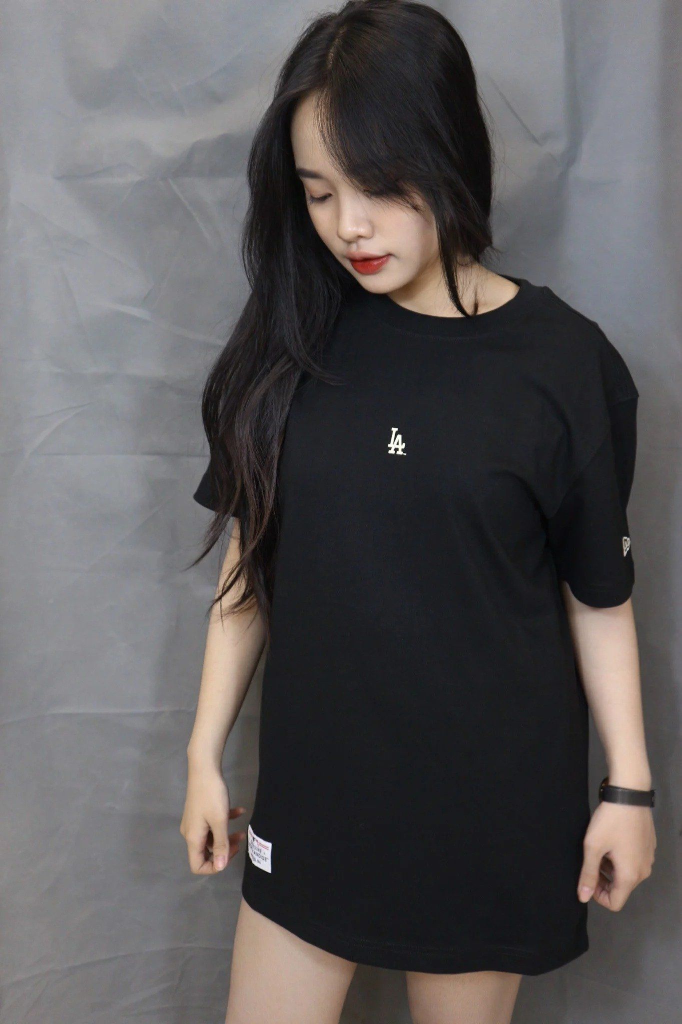 0976 - HÀNG CHÍNH HÃNG - ÁO THUN NEW ERA - LA LOGO CHÌM ĐEN - CODE: 13731452