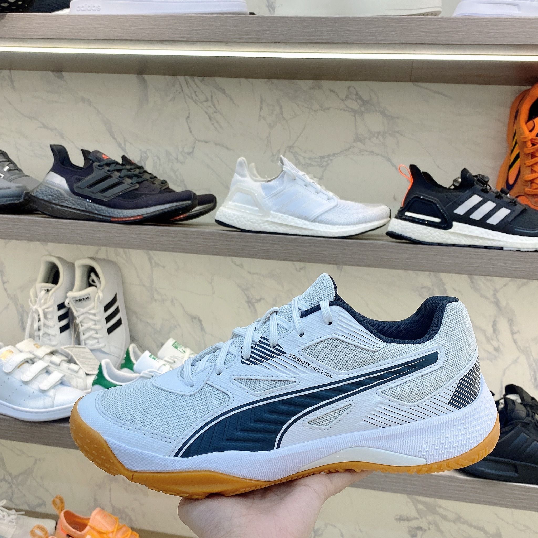 0905 - HÀNG CHÍNH HÃNG - GIÀY PUMA Solarflash II - TRẮNG ĐẾ GUM