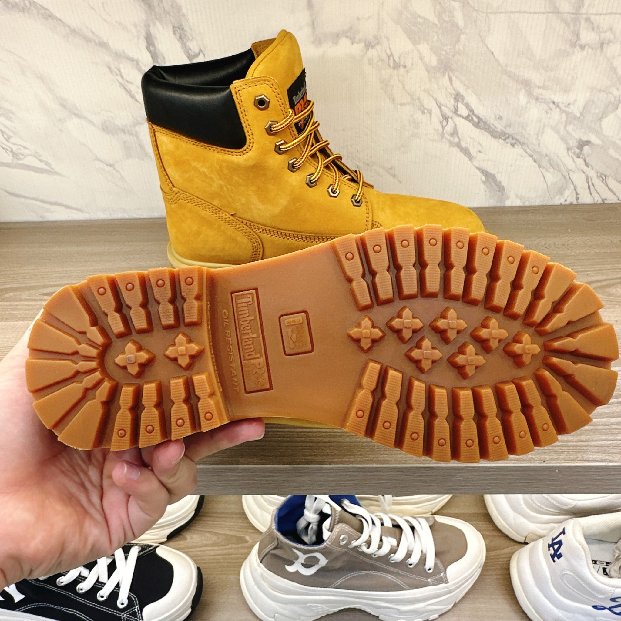 0903 - HÀNG CHÍNH HÃNG - GIÀY Boot Timberland 6 inch PRO - CỔ CAO (6INCH) - Màu DA BÒ *NUBUCK*