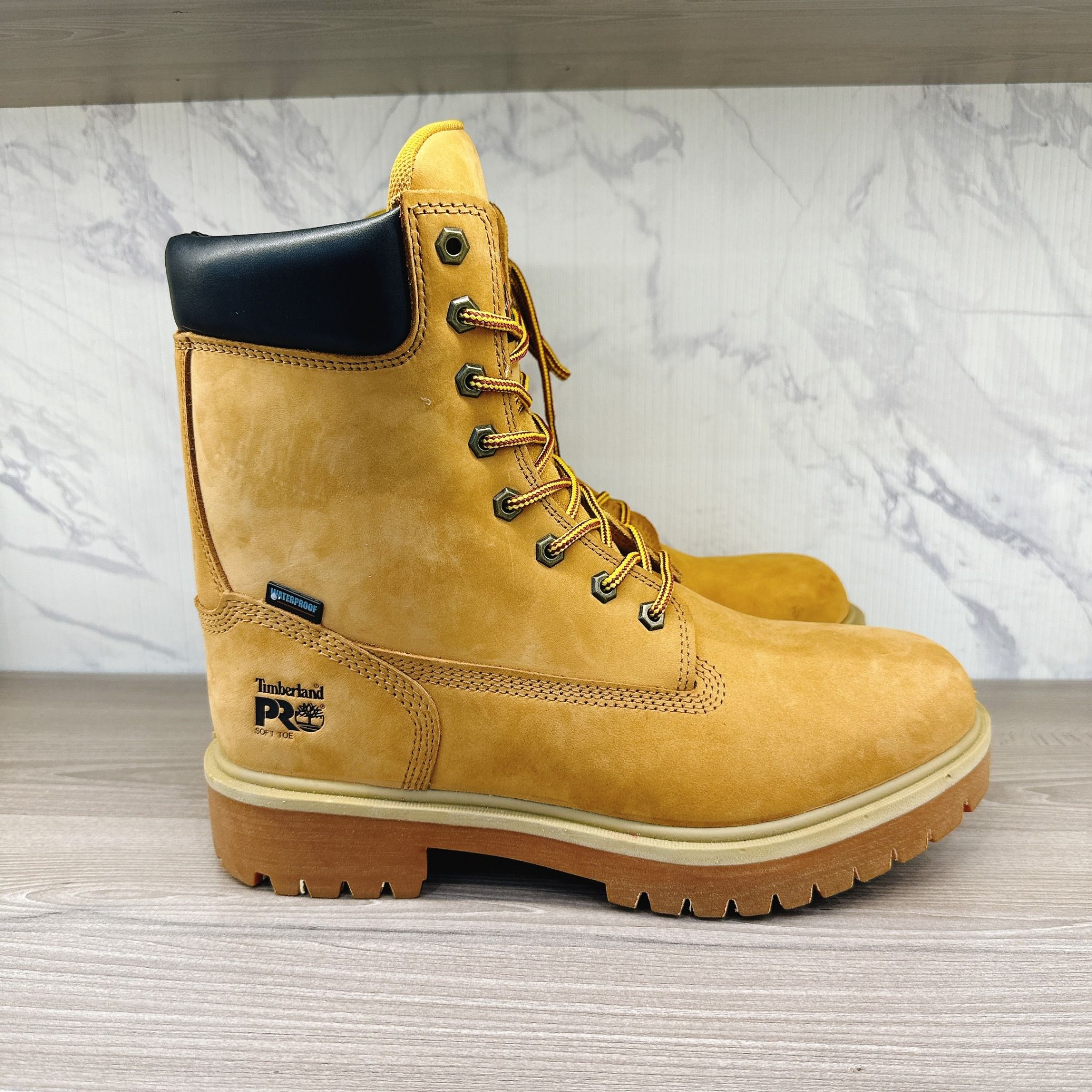 0900 - HÀNG CHÍNH HÃNG - GIÀY Boot Timberland 8 inch PRO - CỔ CAO (8INCH) - Màu DA BÒ *NUBUCK*