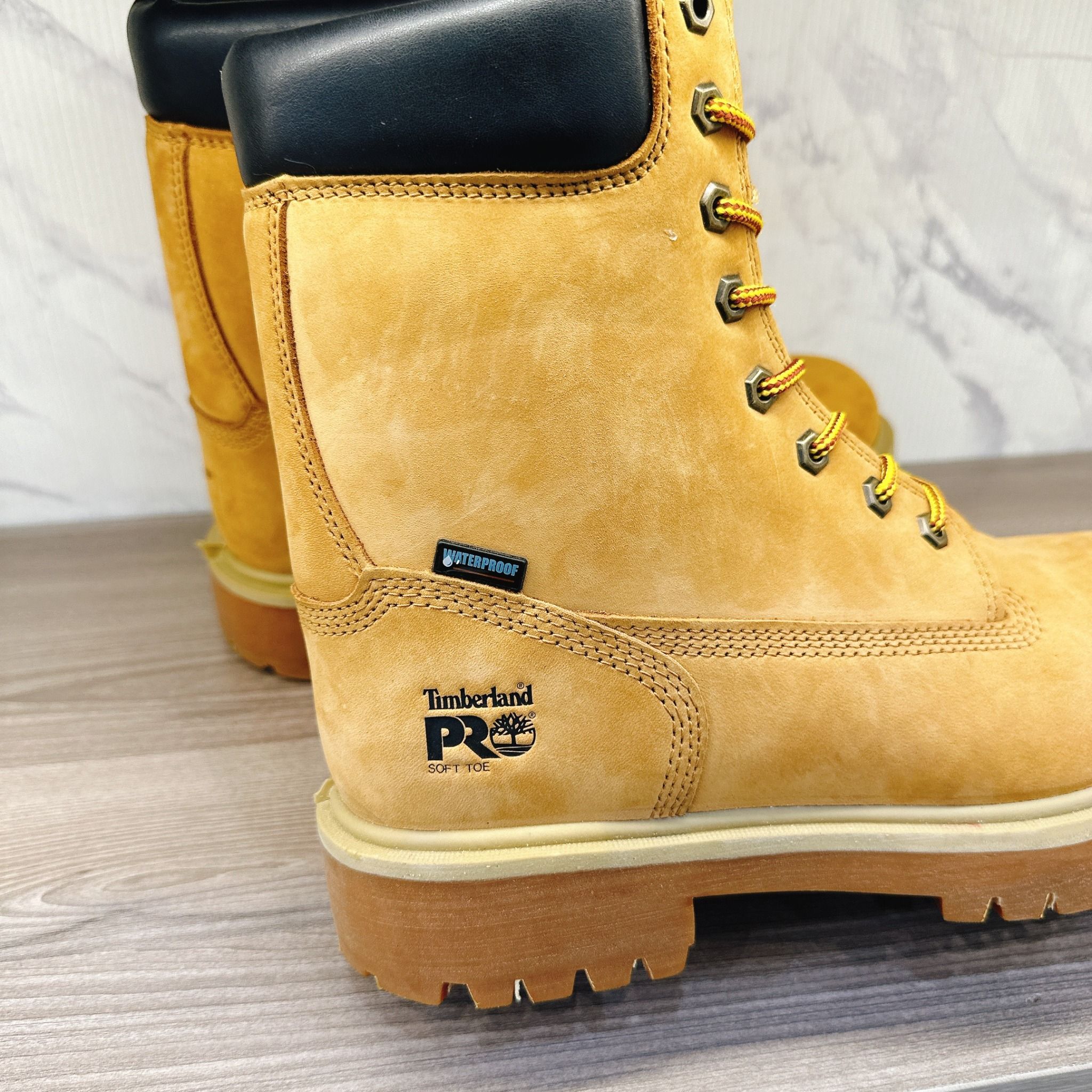 0900 - HÀNG CHÍNH HÃNG - GIÀY Boot Timberland 8 inch PRO - CỔ CAO (8INCH) - Màu DA BÒ *NUBUCK*