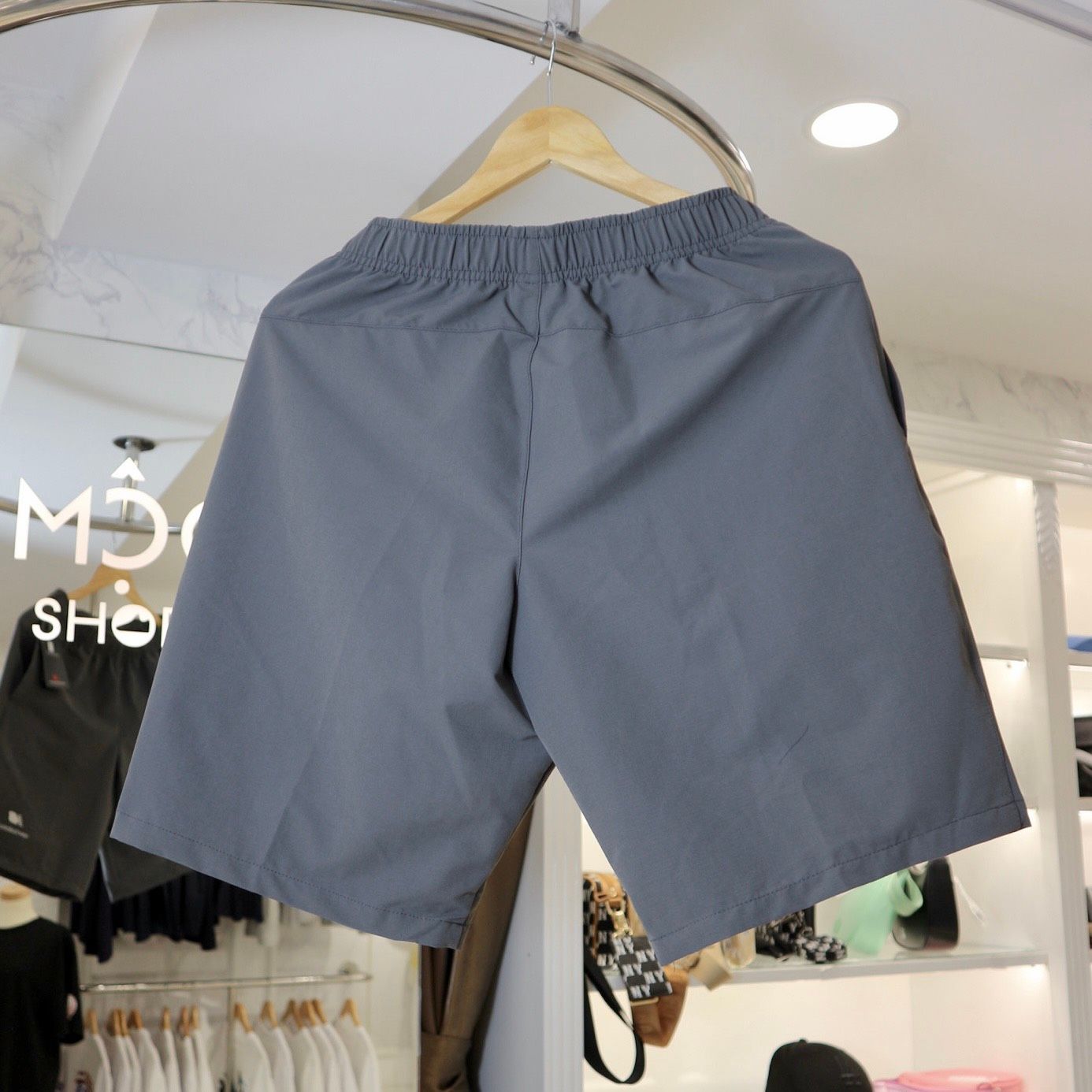 0985 - HÀNG CHÍNH HÃNG - Quần Short New Balance - *Xám Nhạt*