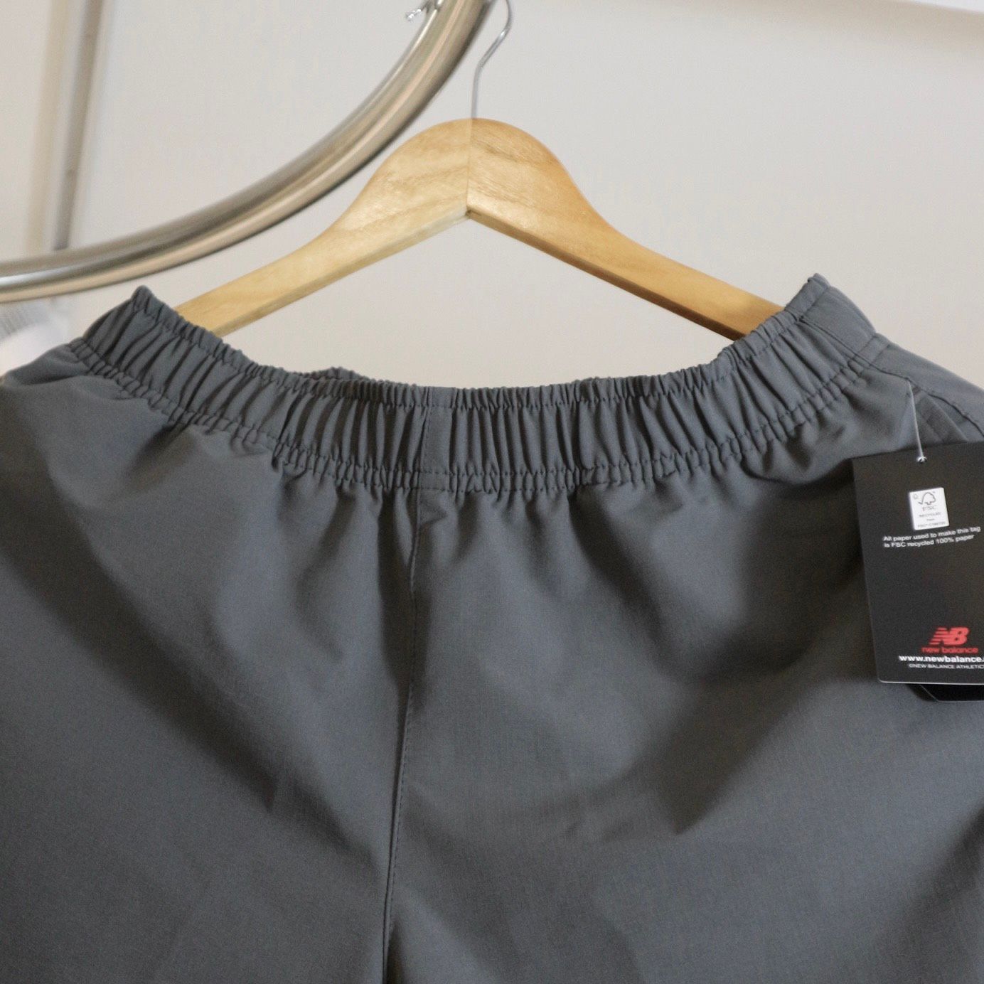 0985 - HÀNG CHÍNH HÃNG - Quần Short New Balance - *Xám Nhạt*