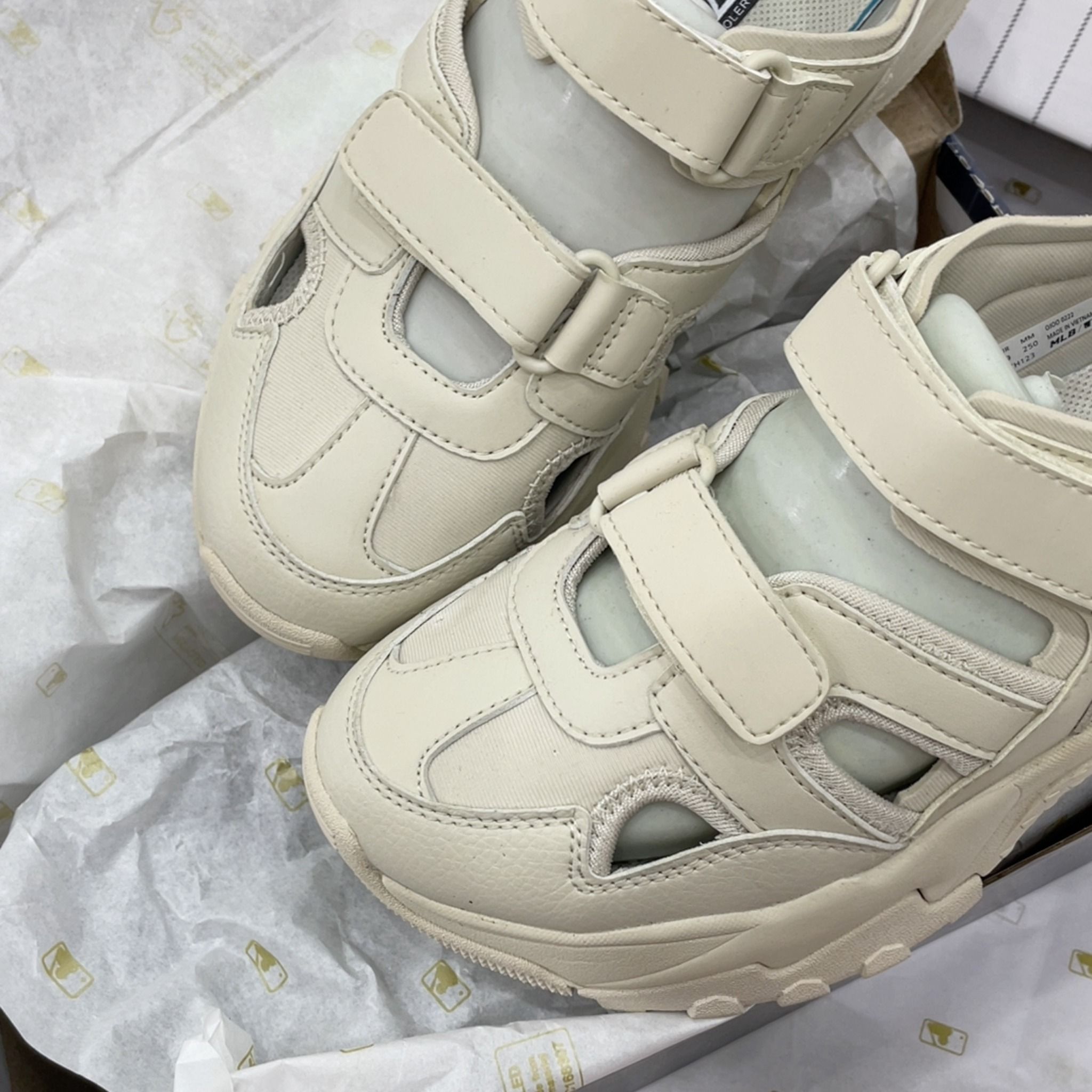 1018 - HÀNG CHÍNH HÃNG - GIÀY SANDAL - MLB BIG BALL CHUNKY MASK LOS ANGELES DOGERS - CODE: 33ASDCH133-07CRS