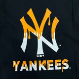  1060 - HÀNG CHÍNH HÃNG - ÁO THUN NEW ERA - NY YANKEES DRIP (CAM CHẢY) -  * ĐEN * CODE: 60332179 