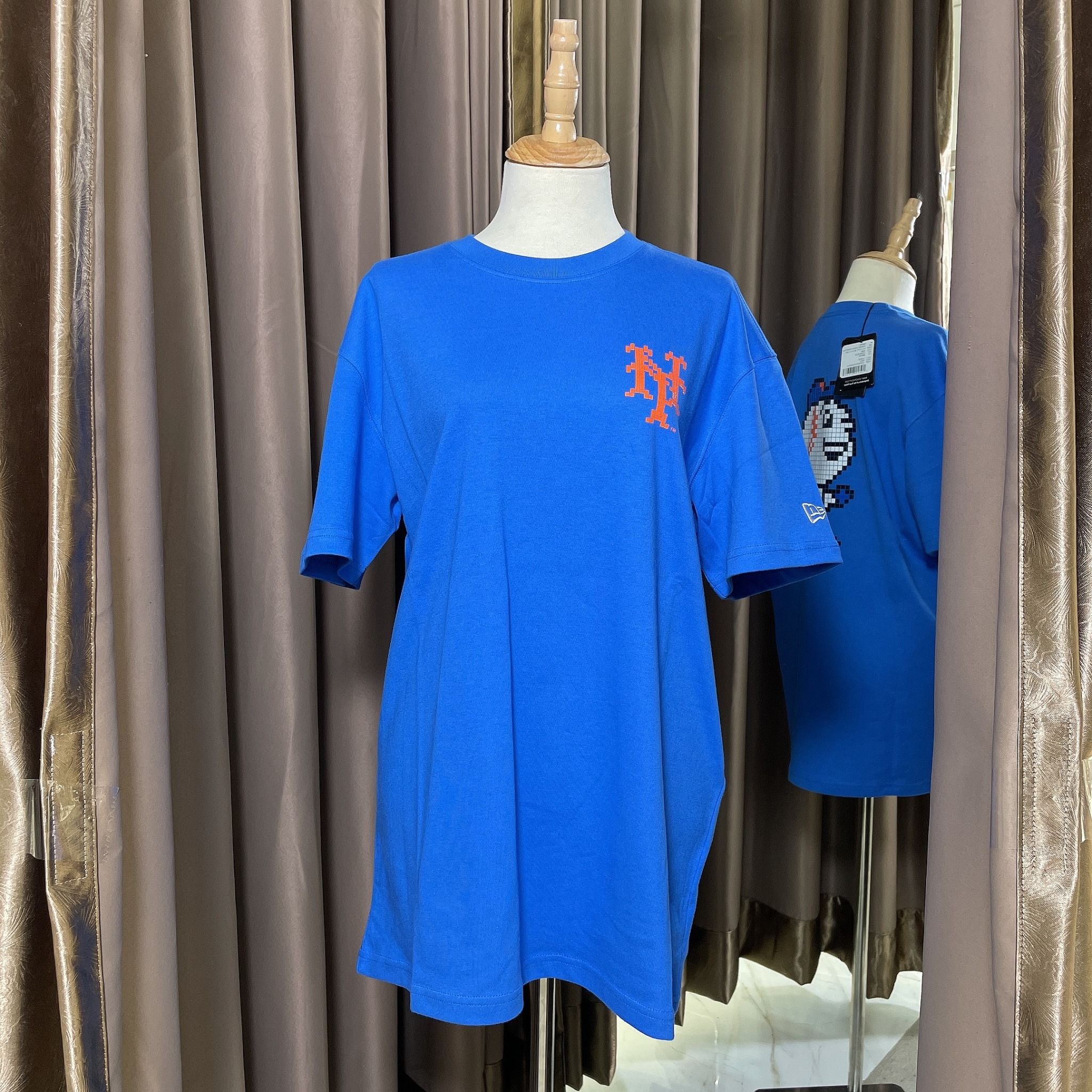 1079 - HÀNG CHÍNH HÃNG - ÁO THUN NEW ERA - NEW YORK METS 8-BIT - XANH - CODE: 12866564