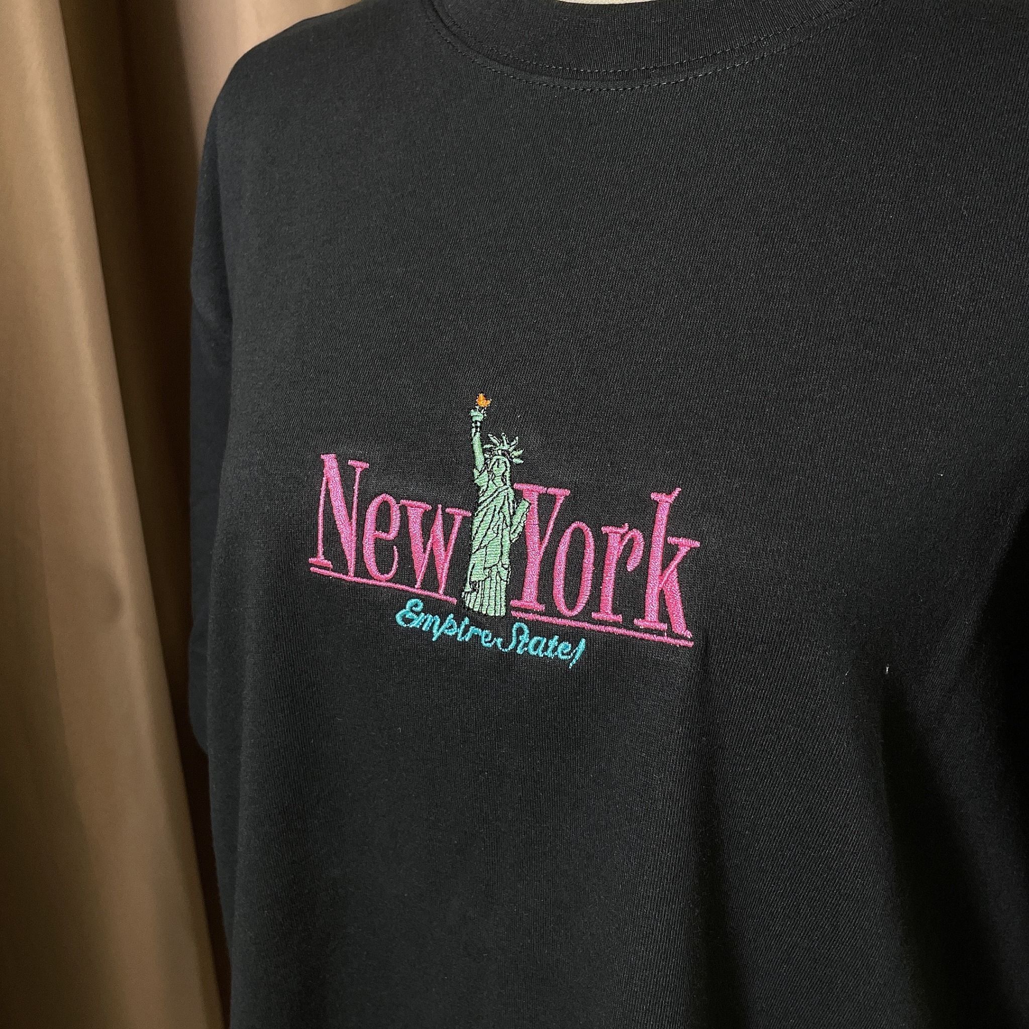 1080 - HÀNG CHÍNH HÃNG - ÁO THUN NEW ERA - NEW YORK LOGOS BLACK SHORT SLEEVES - ĐEN - CODE: 13470979