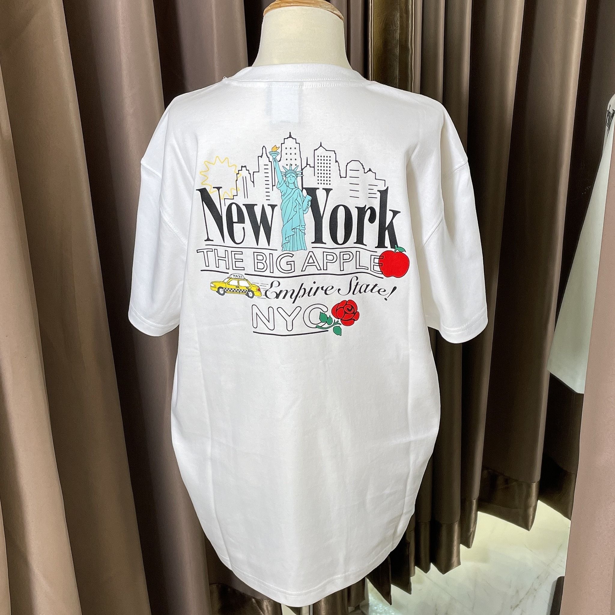 1081 - HÀNG CHÍNH HÃNG - ÁO THUN NEW ERA - NEW YORK LOGOS WHITE SHORT SLEEVES - TRẮNG - CODE: 13470978