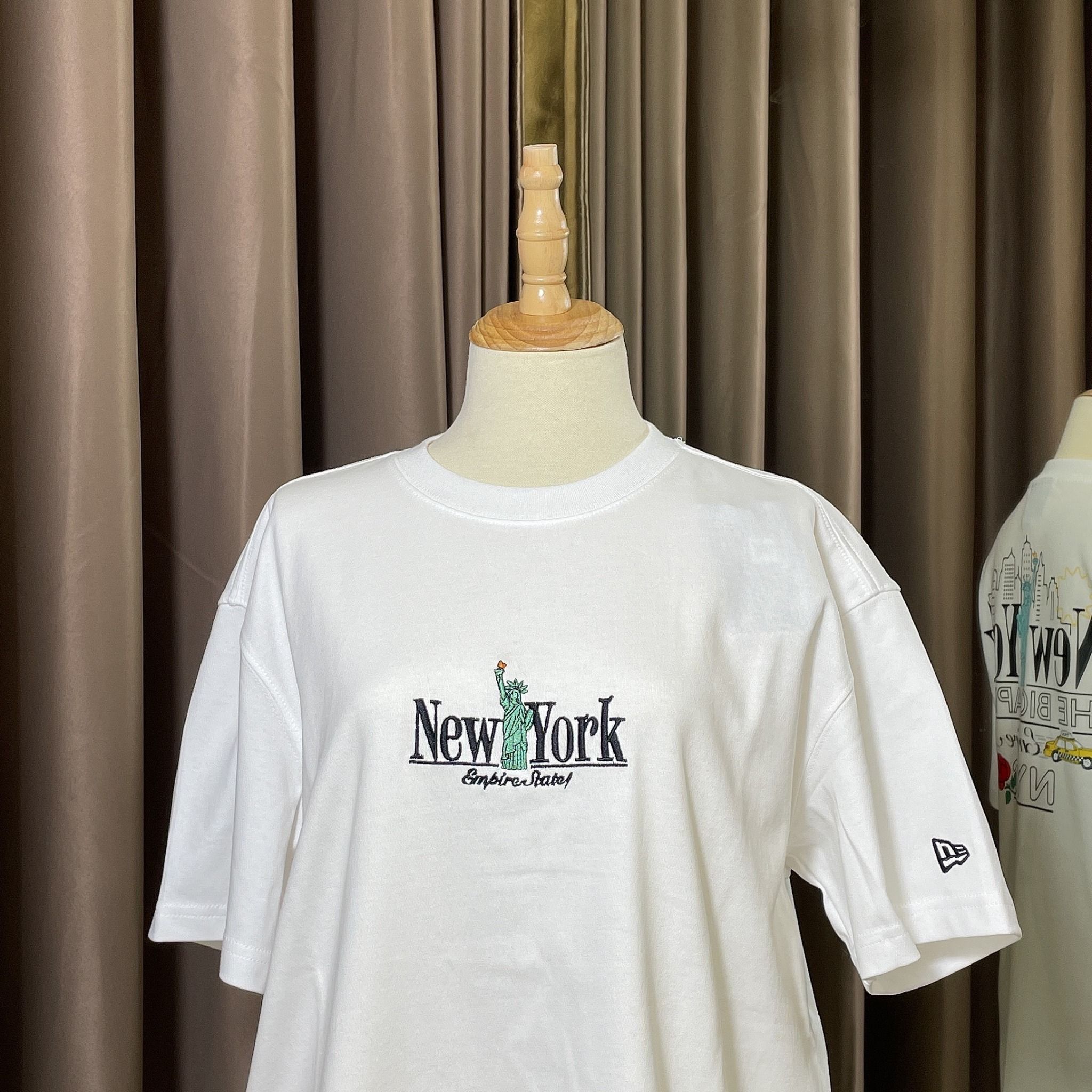 1081 - HÀNG CHÍNH HÃNG - ÁO THUN NEW ERA - NEW YORK LOGOS WHITE SHORT SLEEVES - TRẮNG - CODE: 13470978