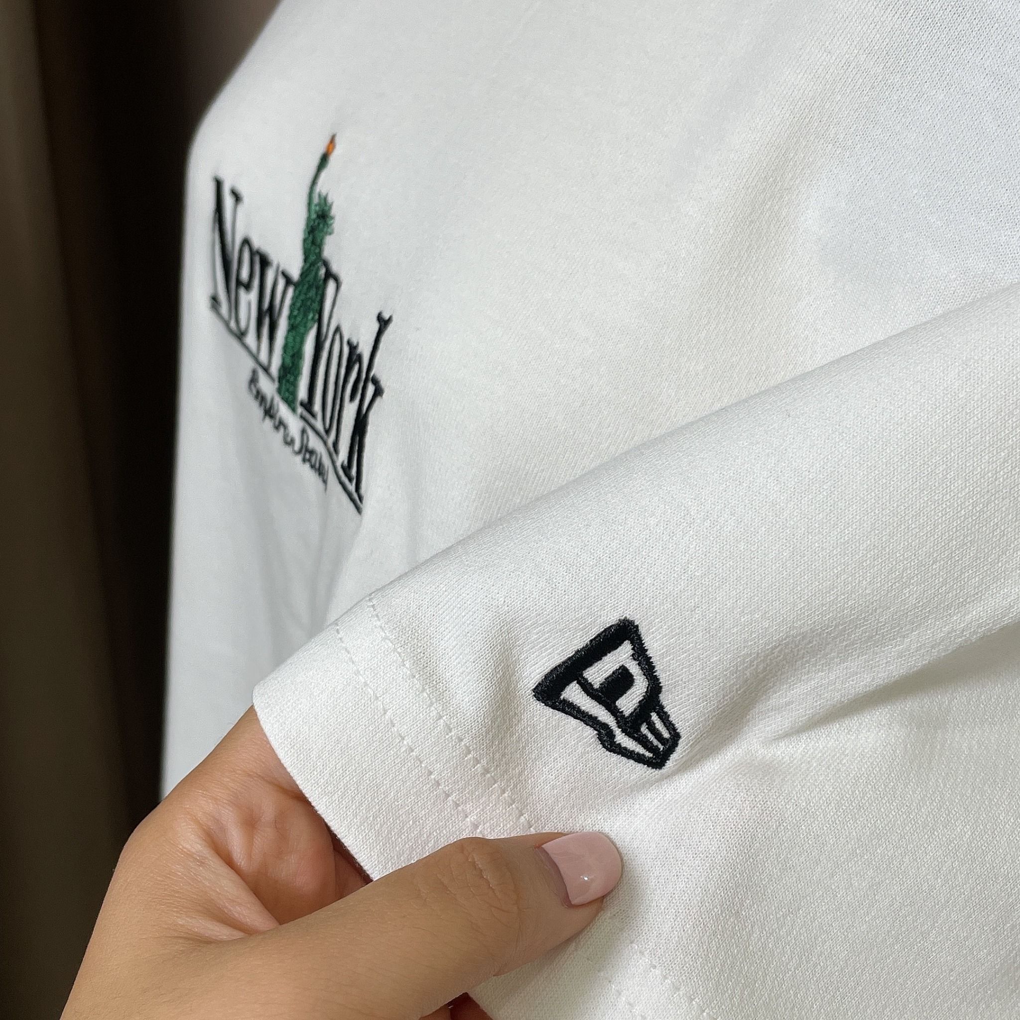 1081 - HÀNG CHÍNH HÃNG - ÁO THUN NEW ERA - NEW YORK LOGOS WHITE SHORT SLEEVES - TRẮNG - CODE: 13470978