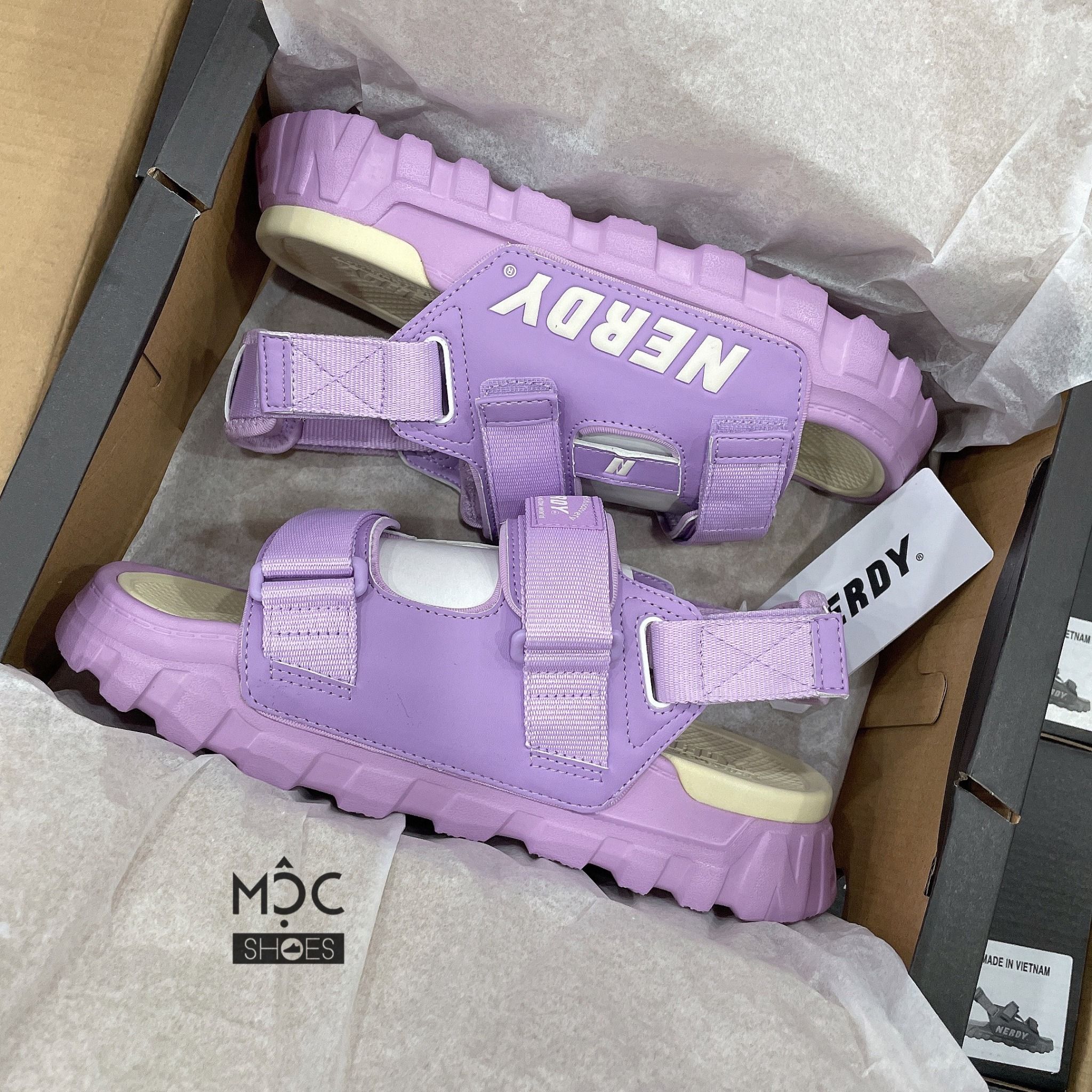 1117 - HÀNG CHÍNH HÃNG - Giày Sandal Nerdy - Tím - Code : PNEU22AE03