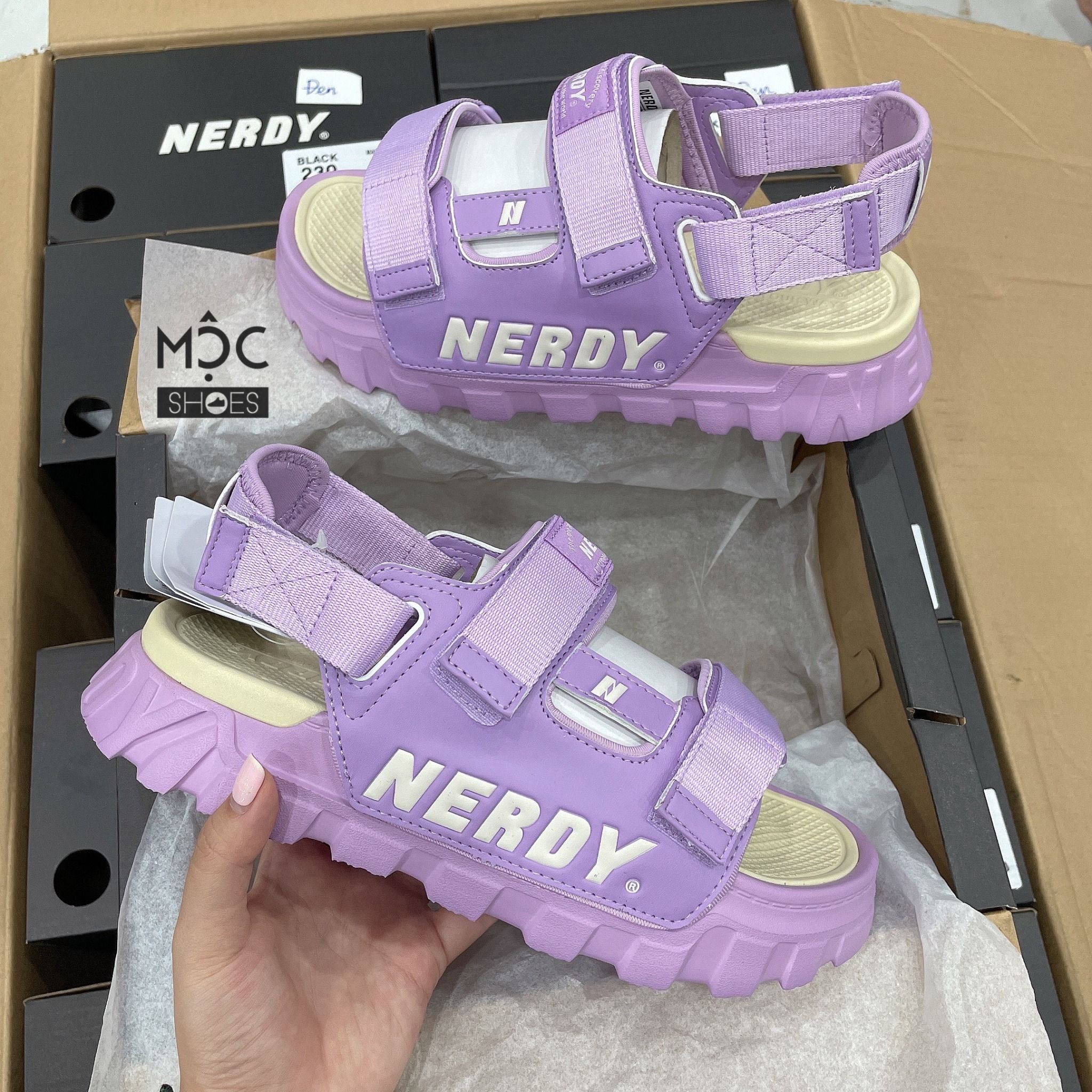 1117 - HÀNG CHÍNH HÃNG - Giày Sandal Nerdy - Tím - Code : PNEU22AE03
