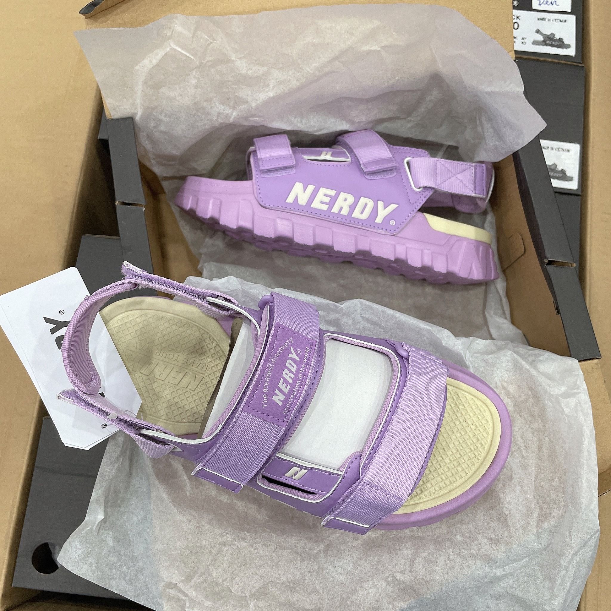1117 - HÀNG CHÍNH HÃNG - Giày Sandal Nerdy - Tím - Code : PNEU22AE03
