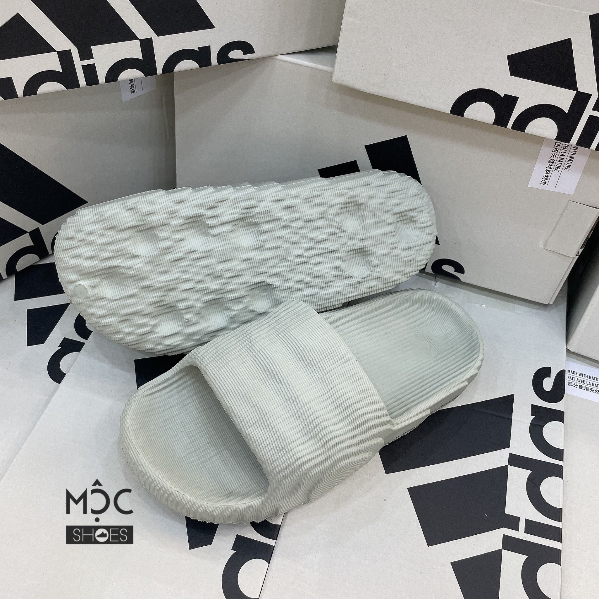 1120 - HÀNG CHÍNH HÃNG - DÉP ADIDAS 22 - BẬC THANG * MÀU MINT *