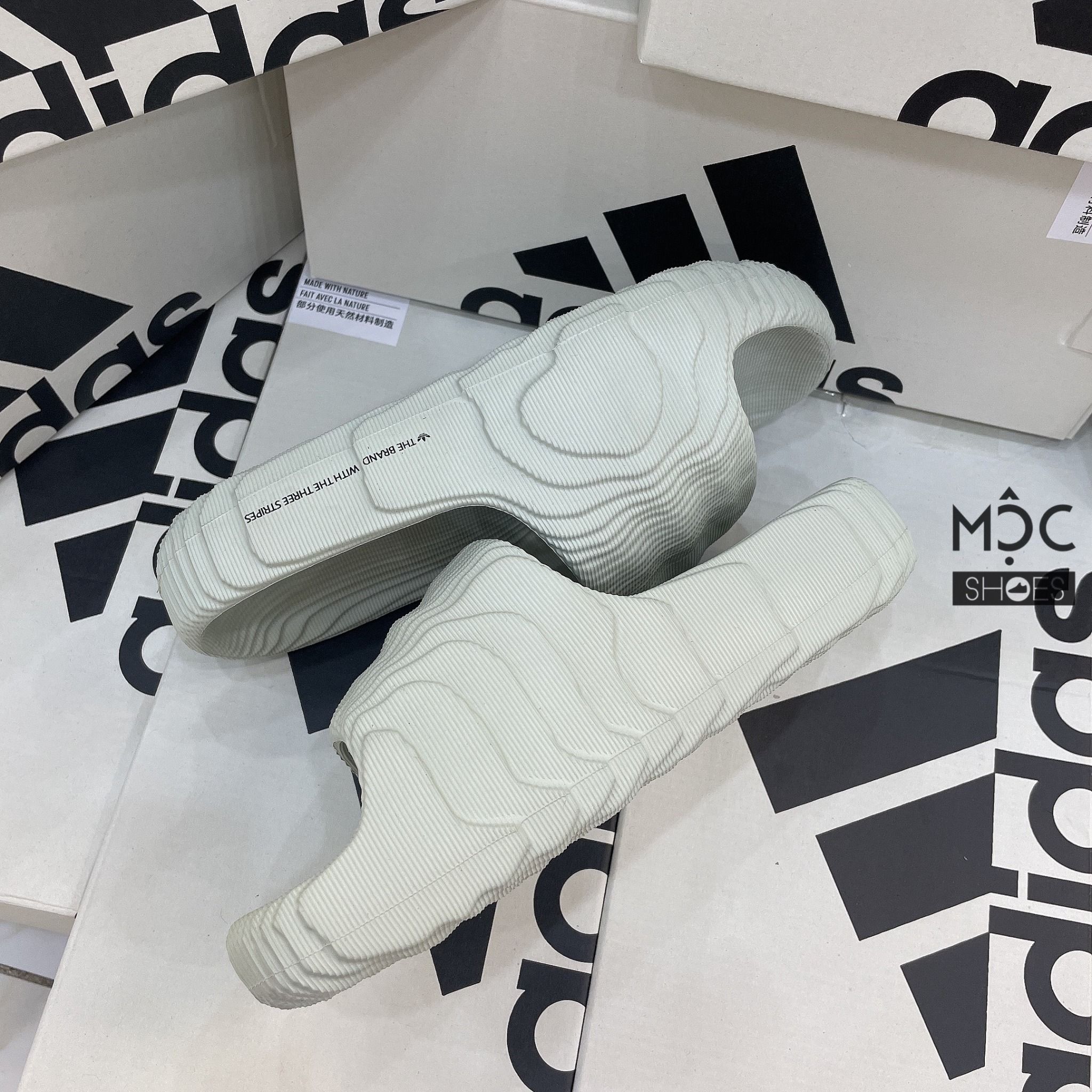 1120 - HÀNG CHÍNH HÃNG - DÉP ADIDAS 22 - BẬC THANG * MÀU MINT *