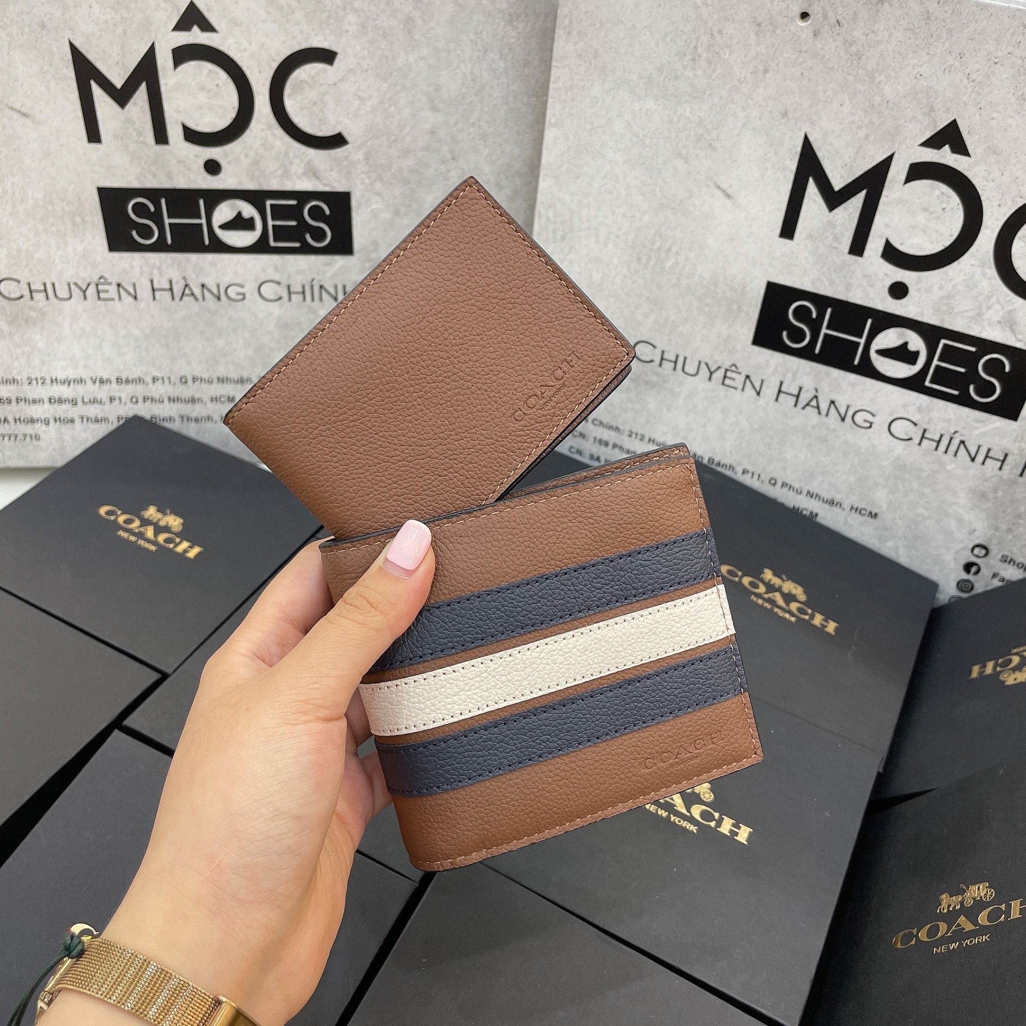 1126 - HÀNG CHÍNH HÃNG - VÍ COACH Nam/Nữ NGẮN 850K - 3 in 1