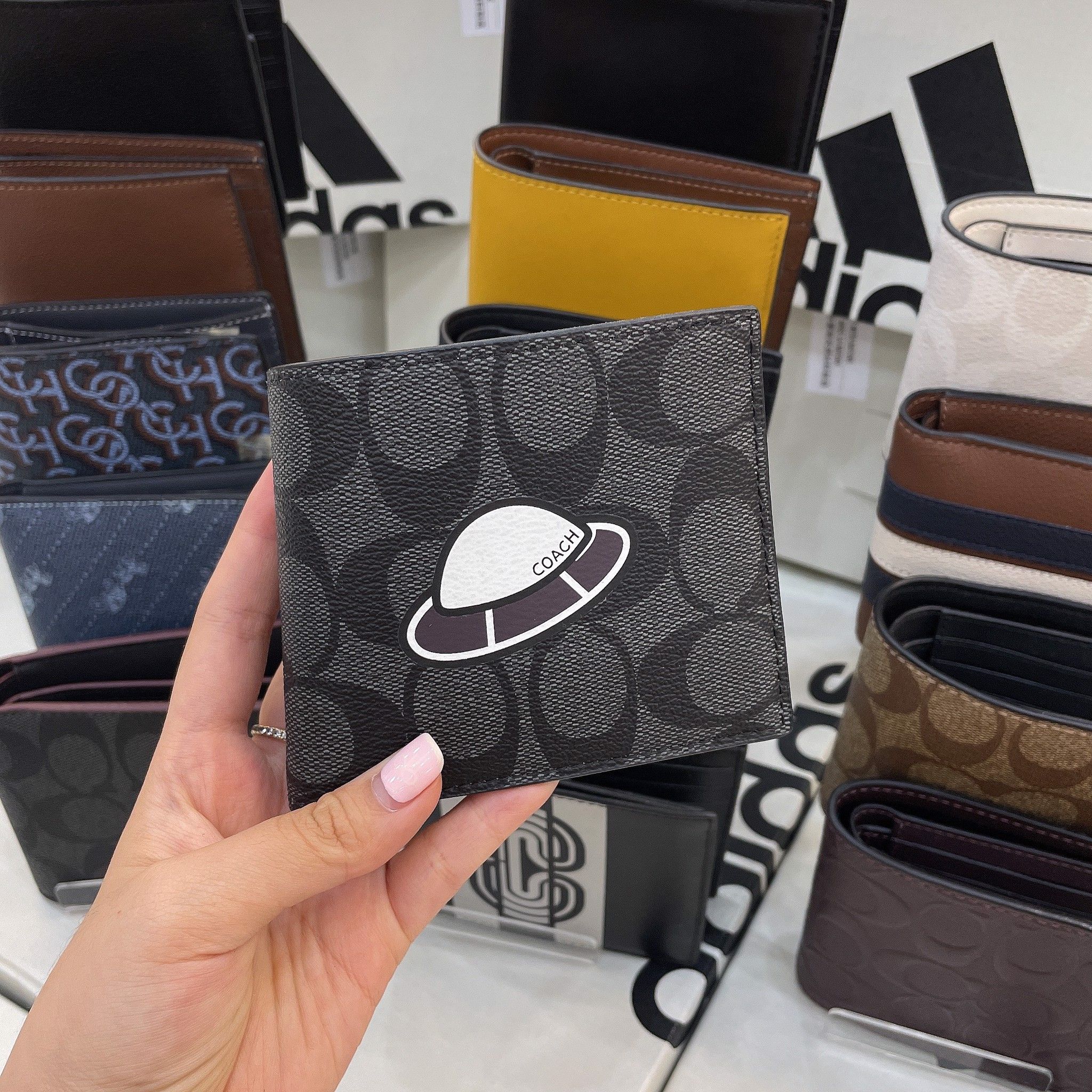 1126 - HÀNG CHÍNH HÃNG - VÍ COACH Nam/Nữ NGẮN 850K - 3 in 1