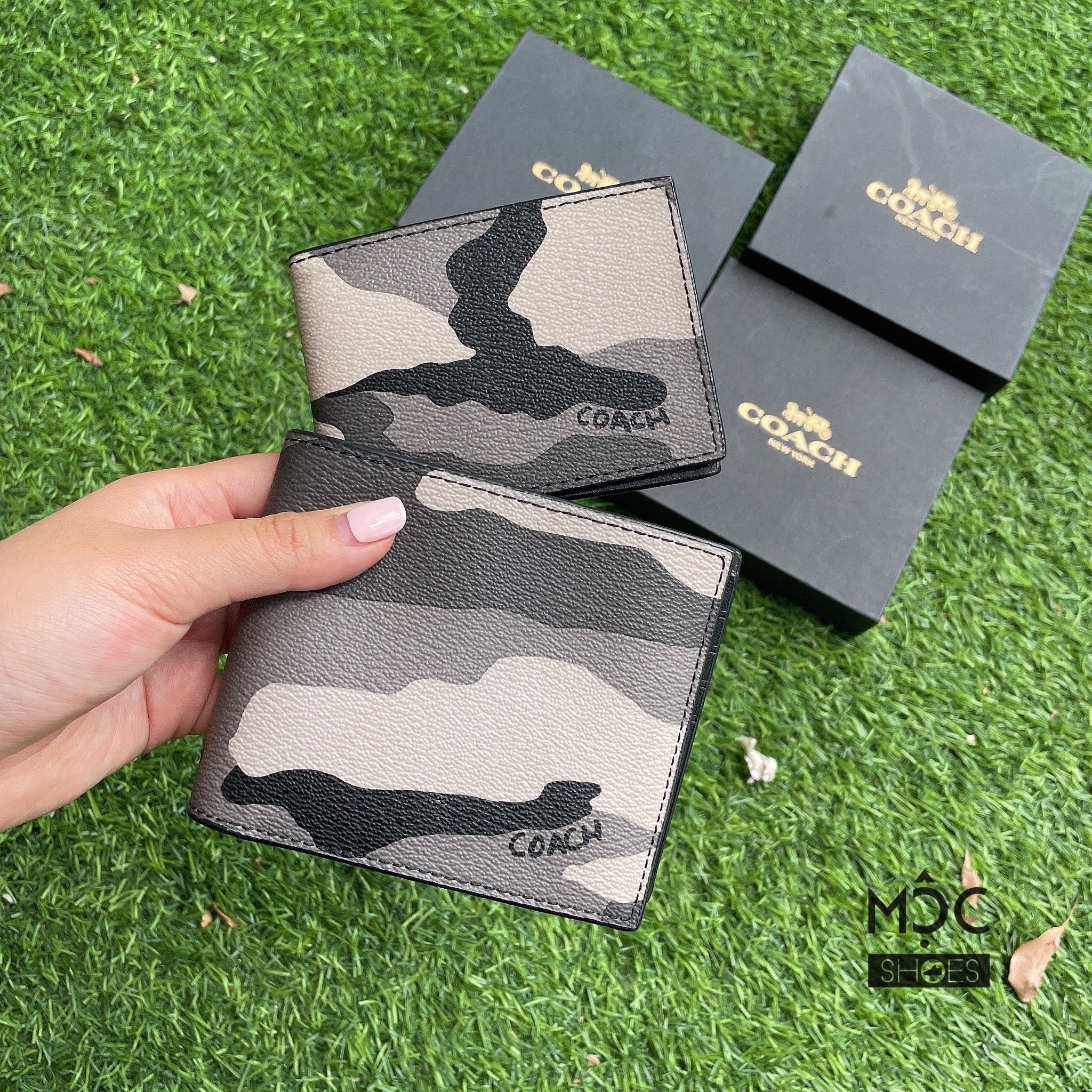 1126 - HÀNG CHÍNH HÃNG - VÍ COACH Nam/Nữ NGẮN 850K - 3 in 1