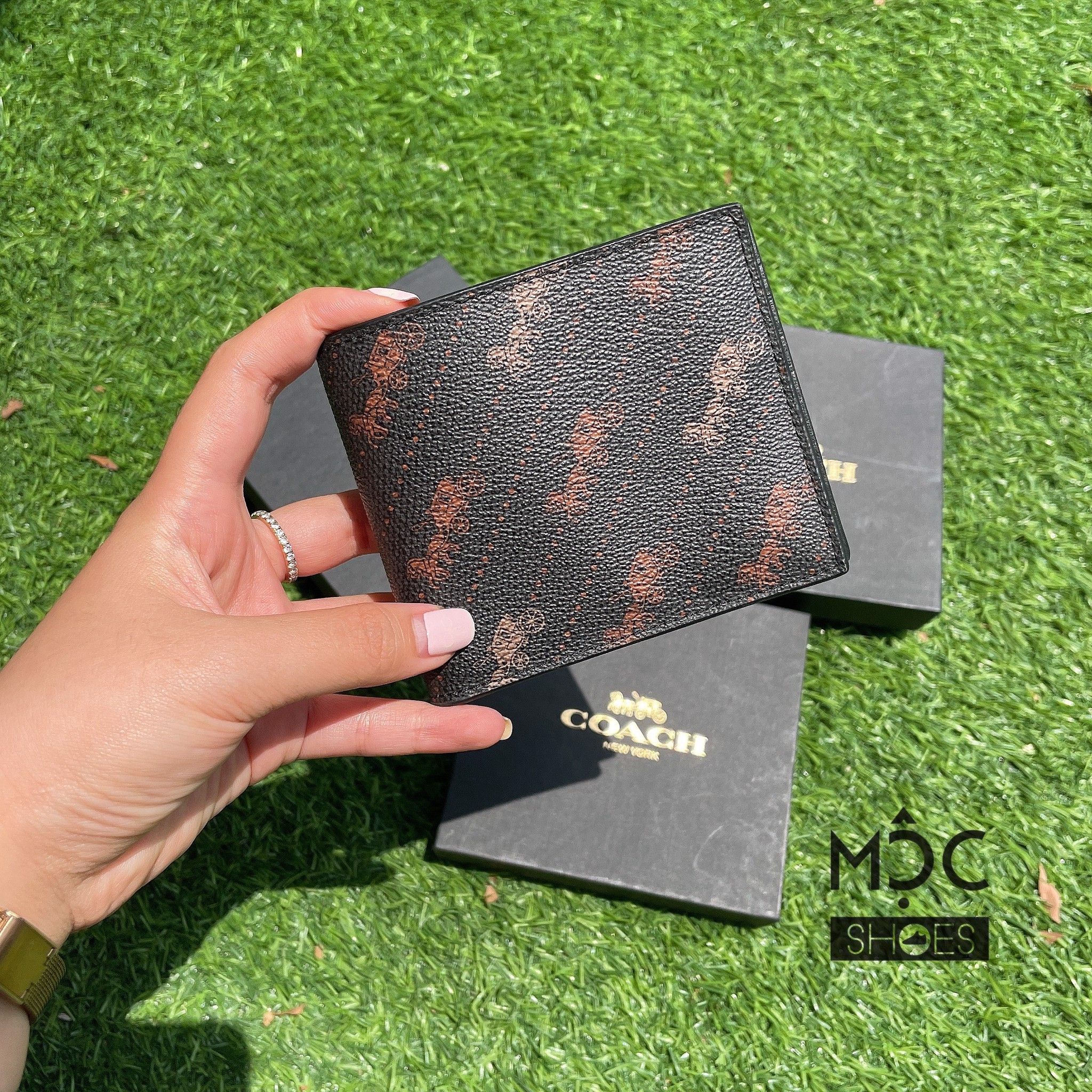 1126 - HÀNG CHÍNH HÃNG - VÍ COACH Nam/Nữ NGẮN 850K - 3 in 1