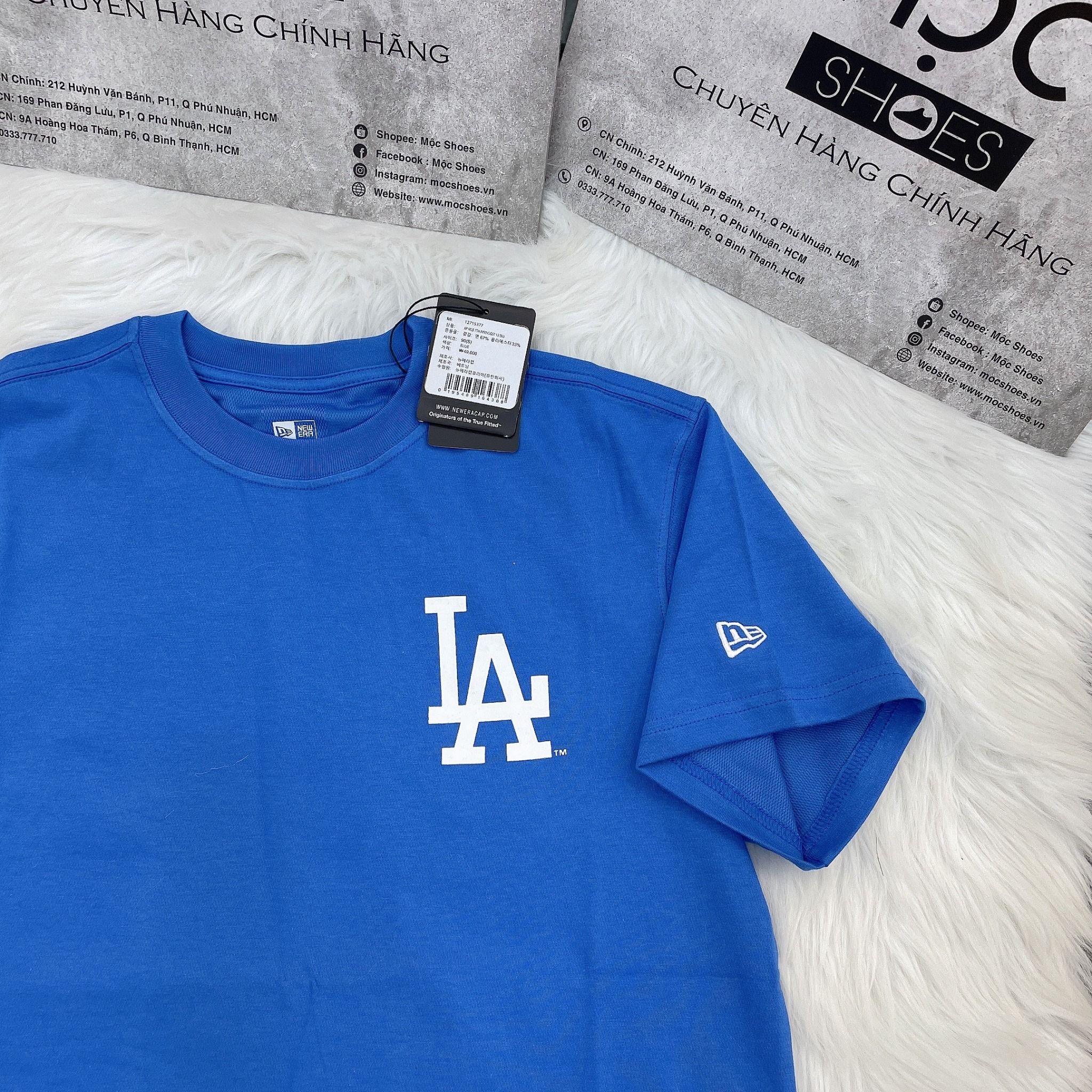 1161 - HÀNG CHÍNH HÃNG - ÁO THUN NEW ERA - LA HOTDOG - XANH DƯƠNG - CODE: 12715377