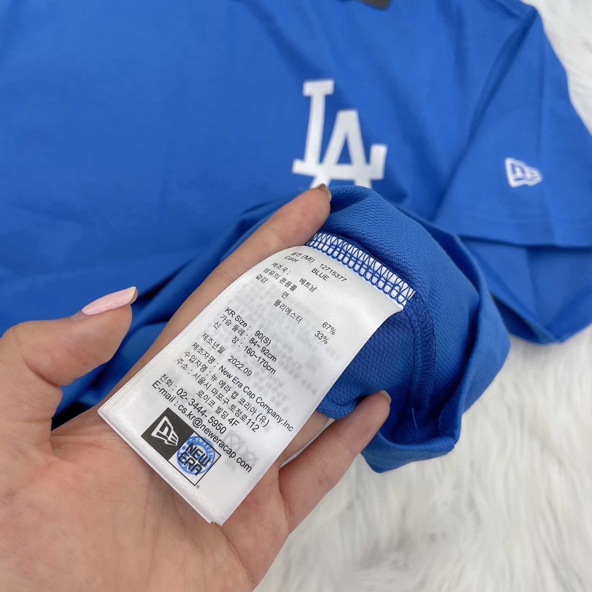 1161 - HÀNG CHÍNH HÃNG - ÁO THUN NEW ERA - LA HOTDOG - XANH DƯƠNG - CODE: 12715377