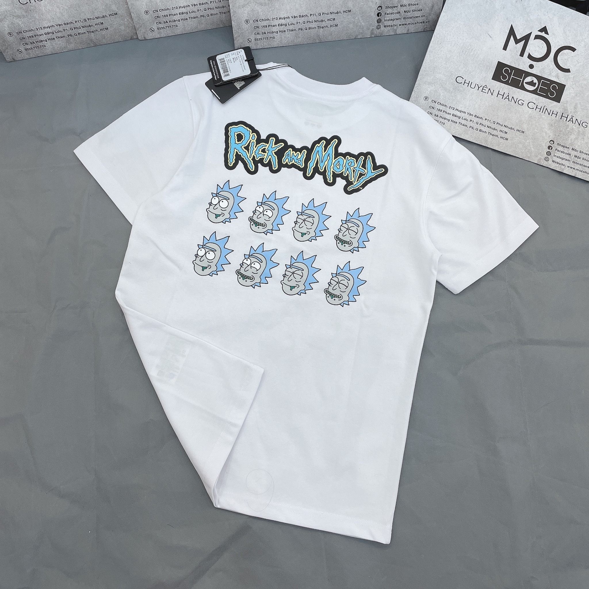 1167 - HÀNG CHÍNH HÃNG - ÁO THUN NEW ERA - RICK AND MORTY DRINK - TRẮNG - CODE: 13702520