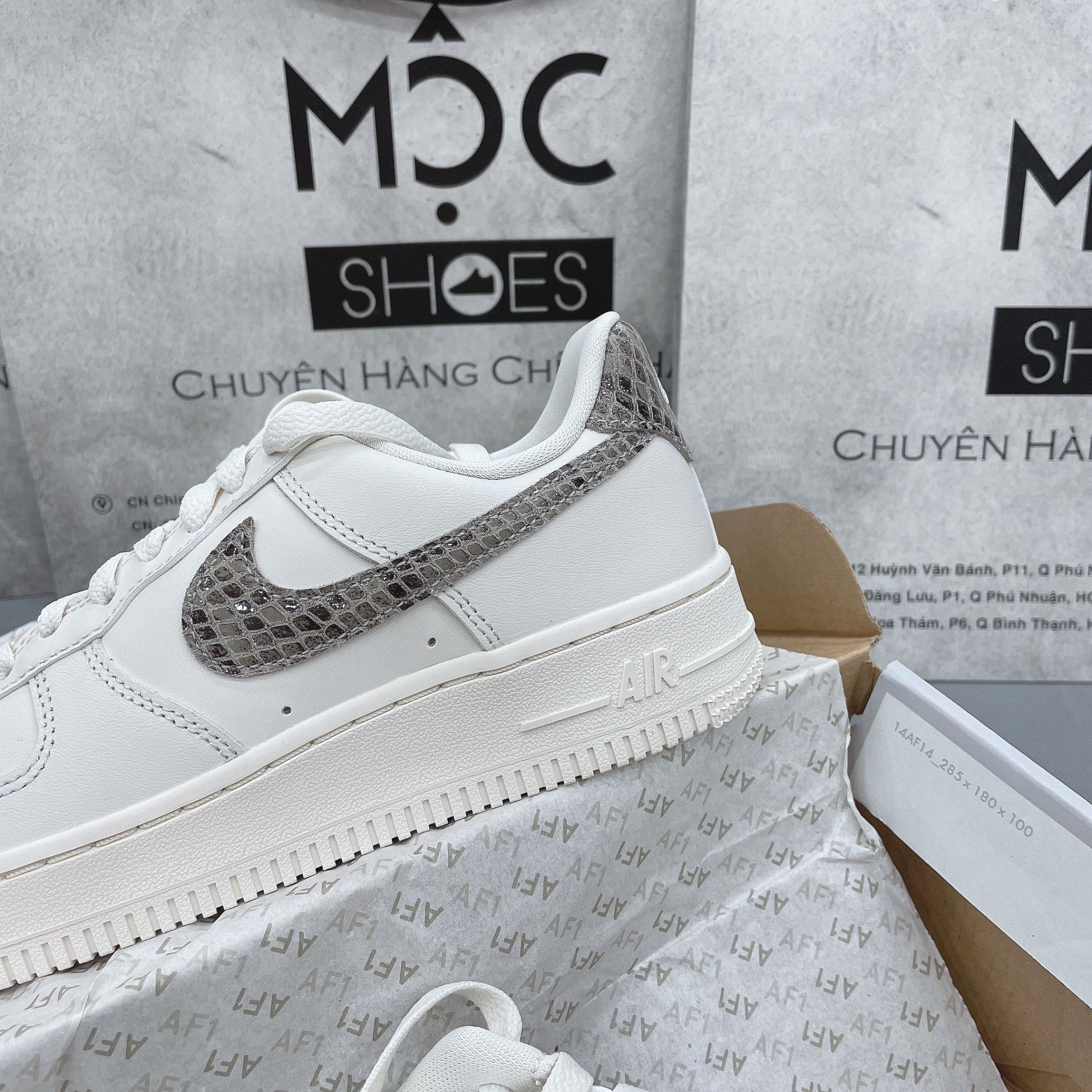 1168 - HÀNG CHÍNH HÃNG - GIÀY NIKE AIR FORCE 1 LOW PHANTOM SNAKESKIN - BEGIE - CODE : DD8959 - 002