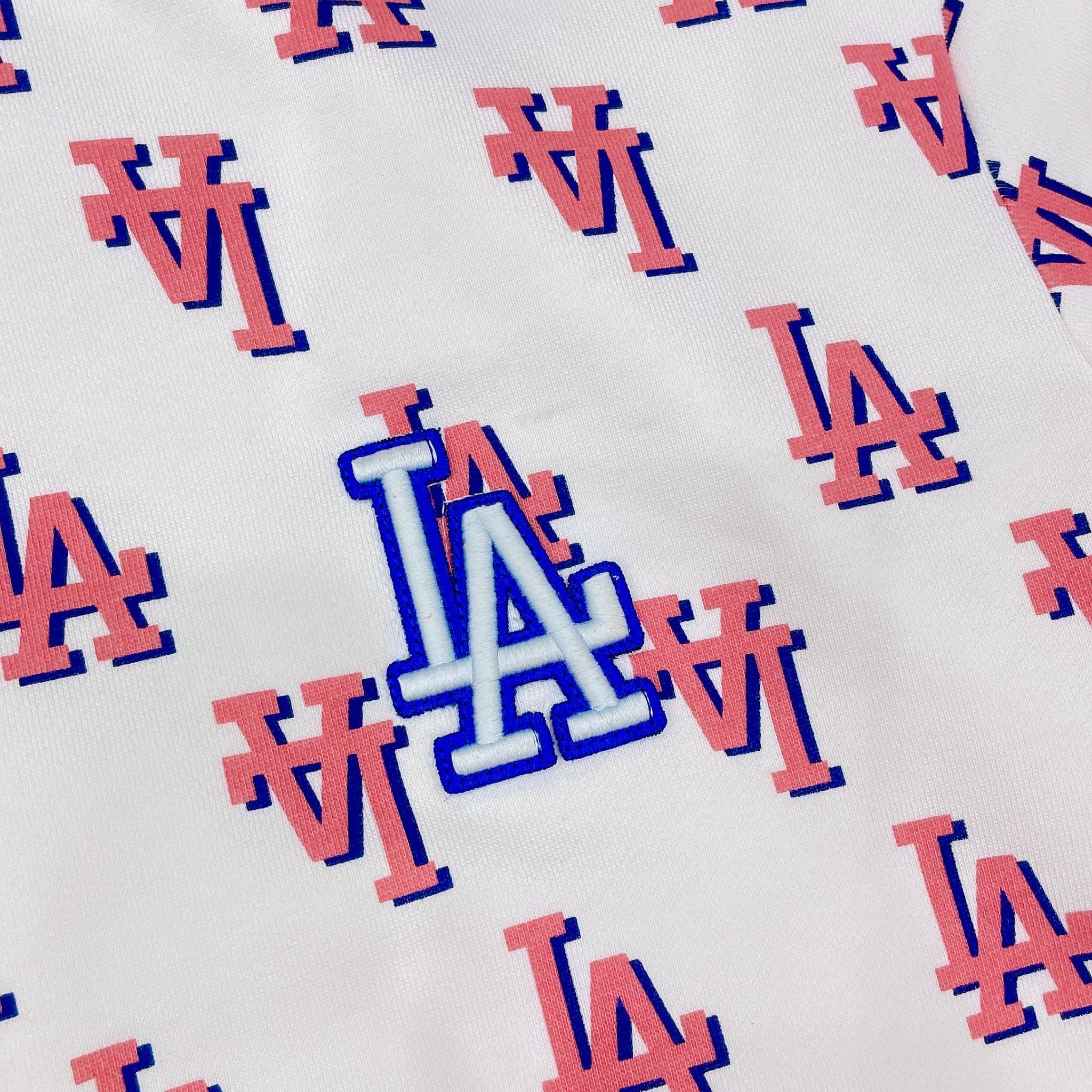 1179 - HÀNG CHÍNH HÃNG - ÁO SWEATER MLB MONOGRAM LOGO OVERFIT LA DODGERS - TRẮNG KEM - CODE: 3AMTM0231